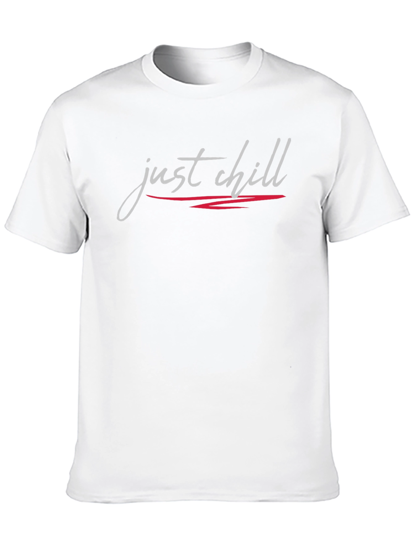 Just Chill Graphic Tee - Black Casual T-Shirt