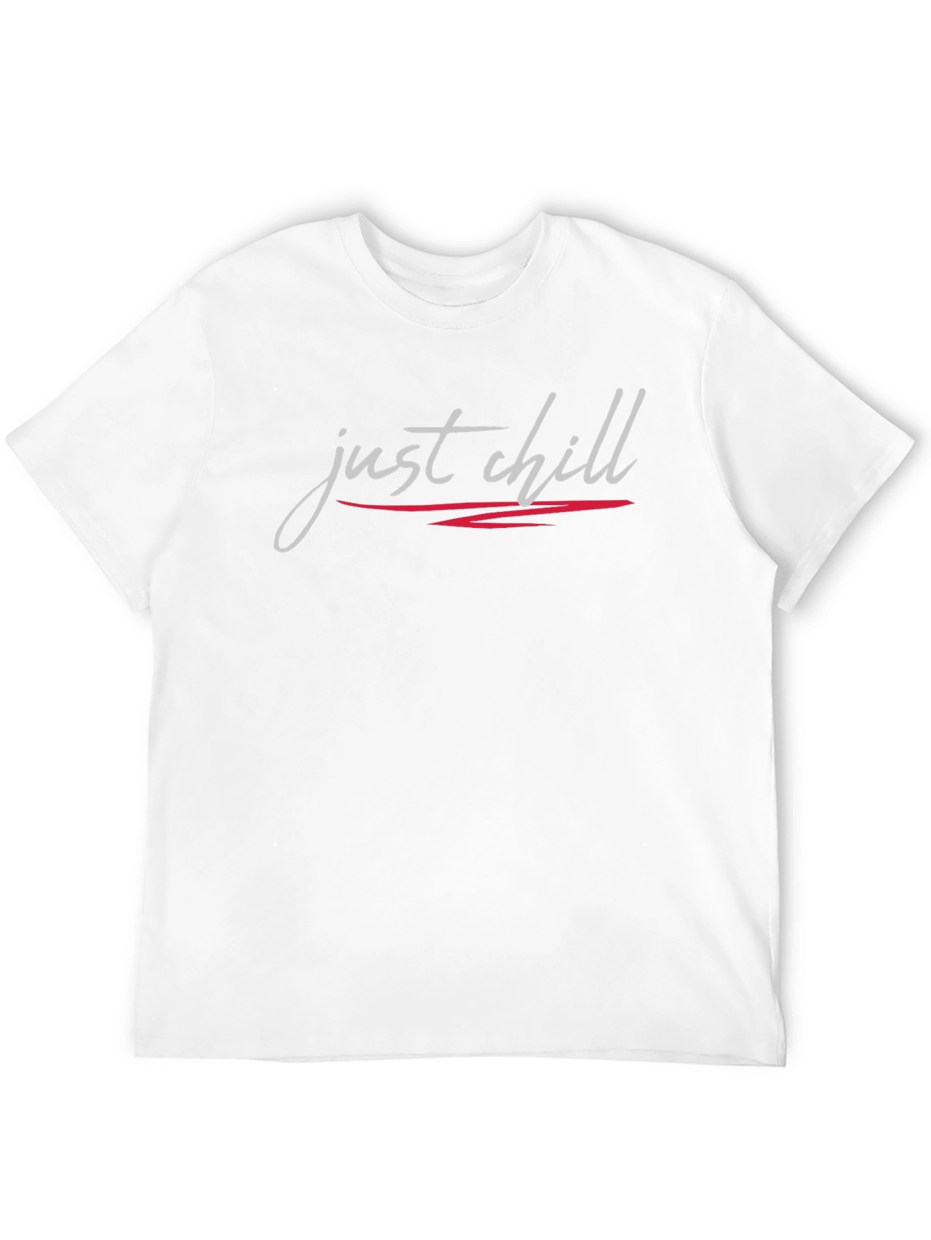 Just Chill Graphic Tee - Black Casual T-Shirt