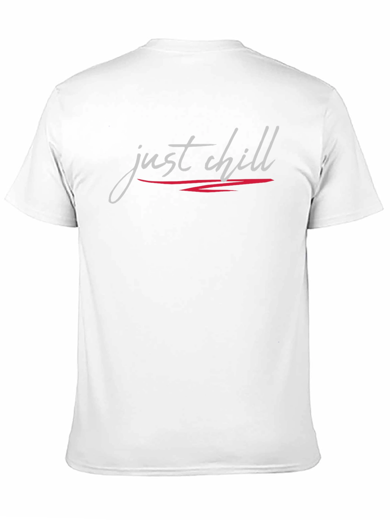 Just Chill Graphic Tee - Black Casual T-Shirt
