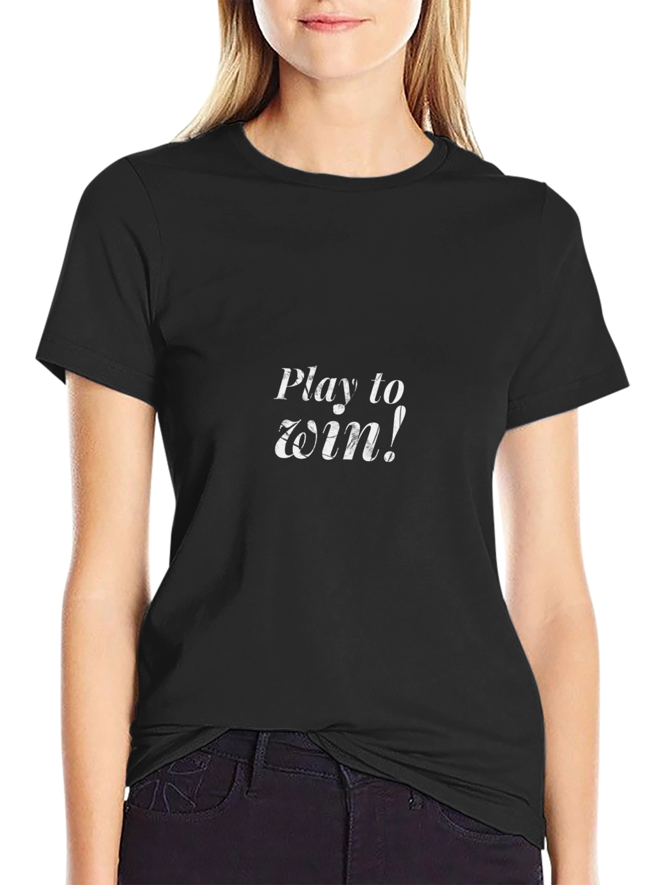 Play to Win Black Graphic Tee