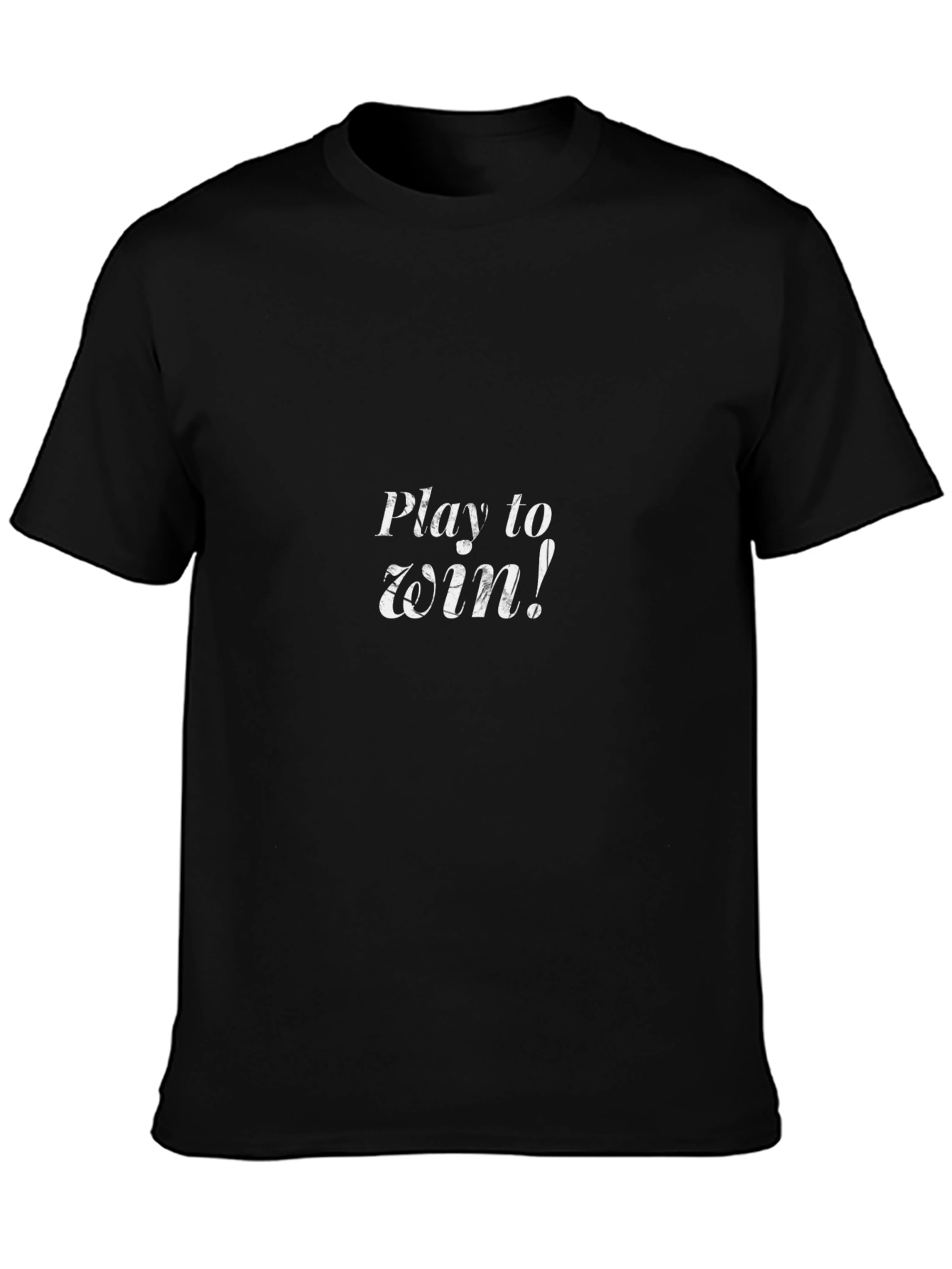 Play to Win Black Graphic Tee
