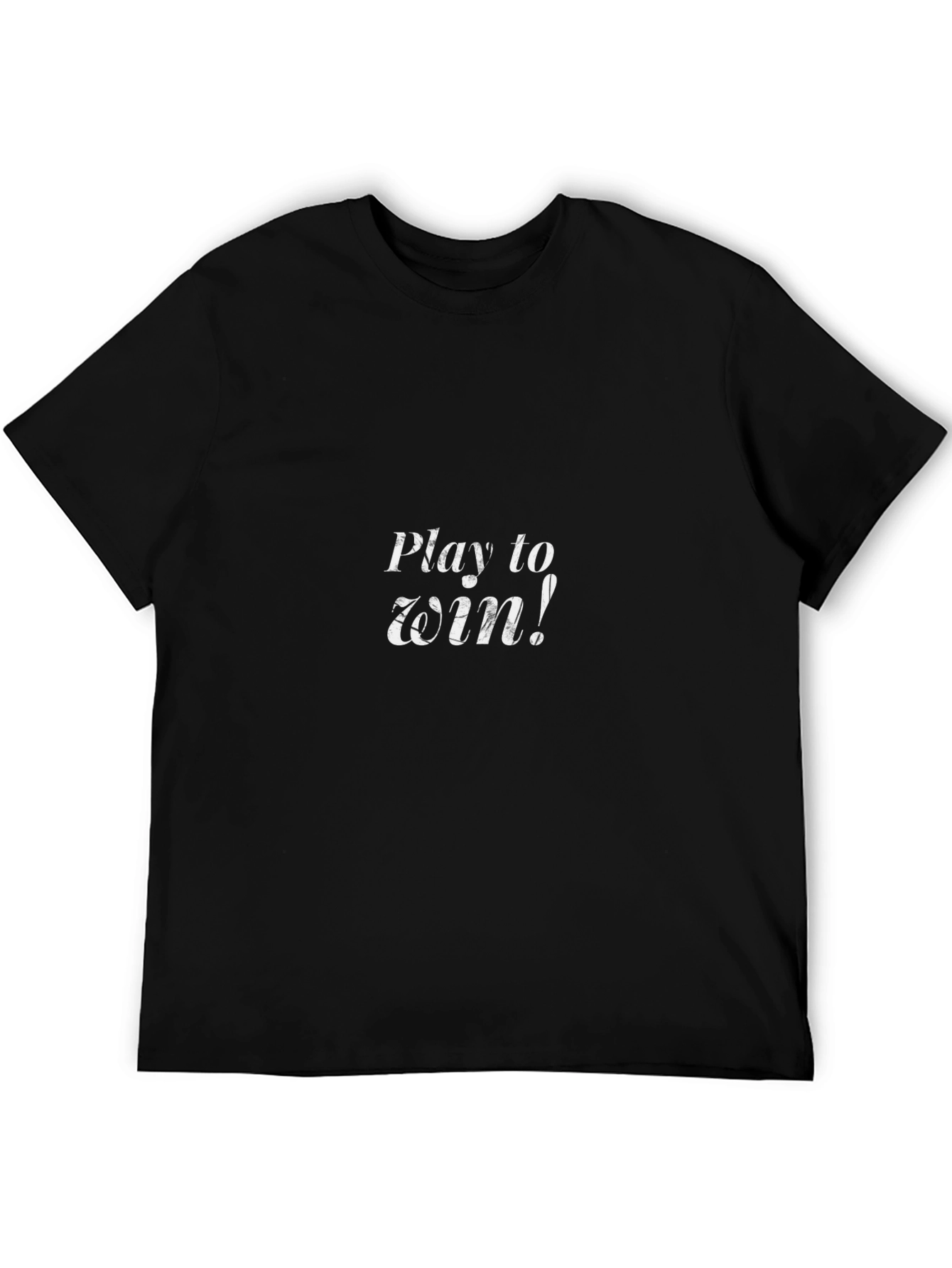 Play to Win Black Graphic Tee