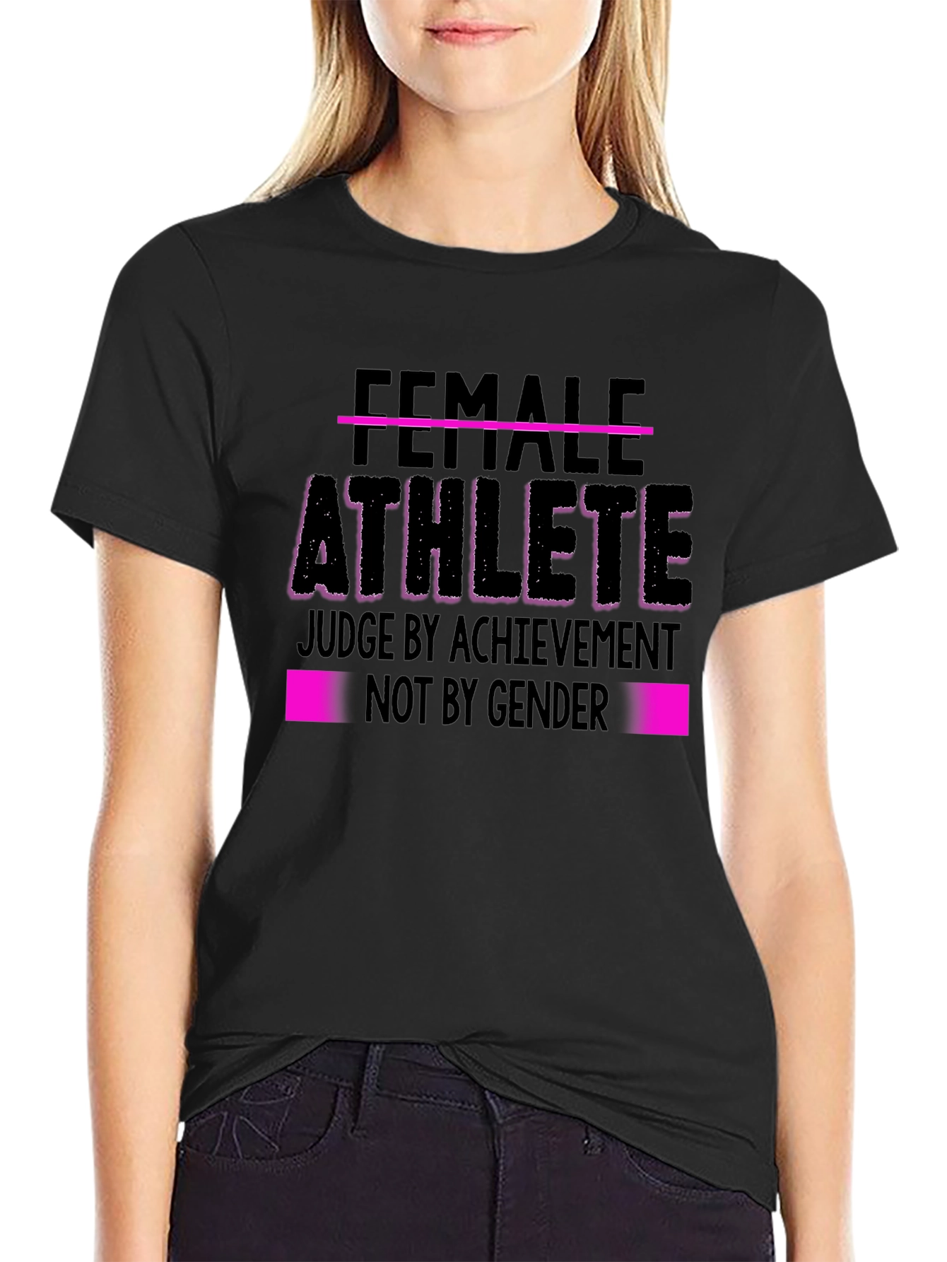 Female Athlete T-Shirt - Judge By Achievement Tee