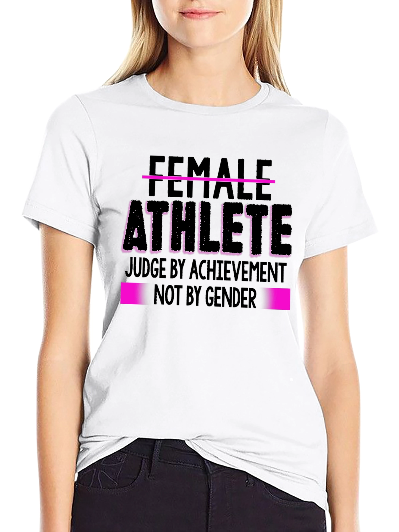 Female Athlete T-Shirt - Judge By Achievement Tee