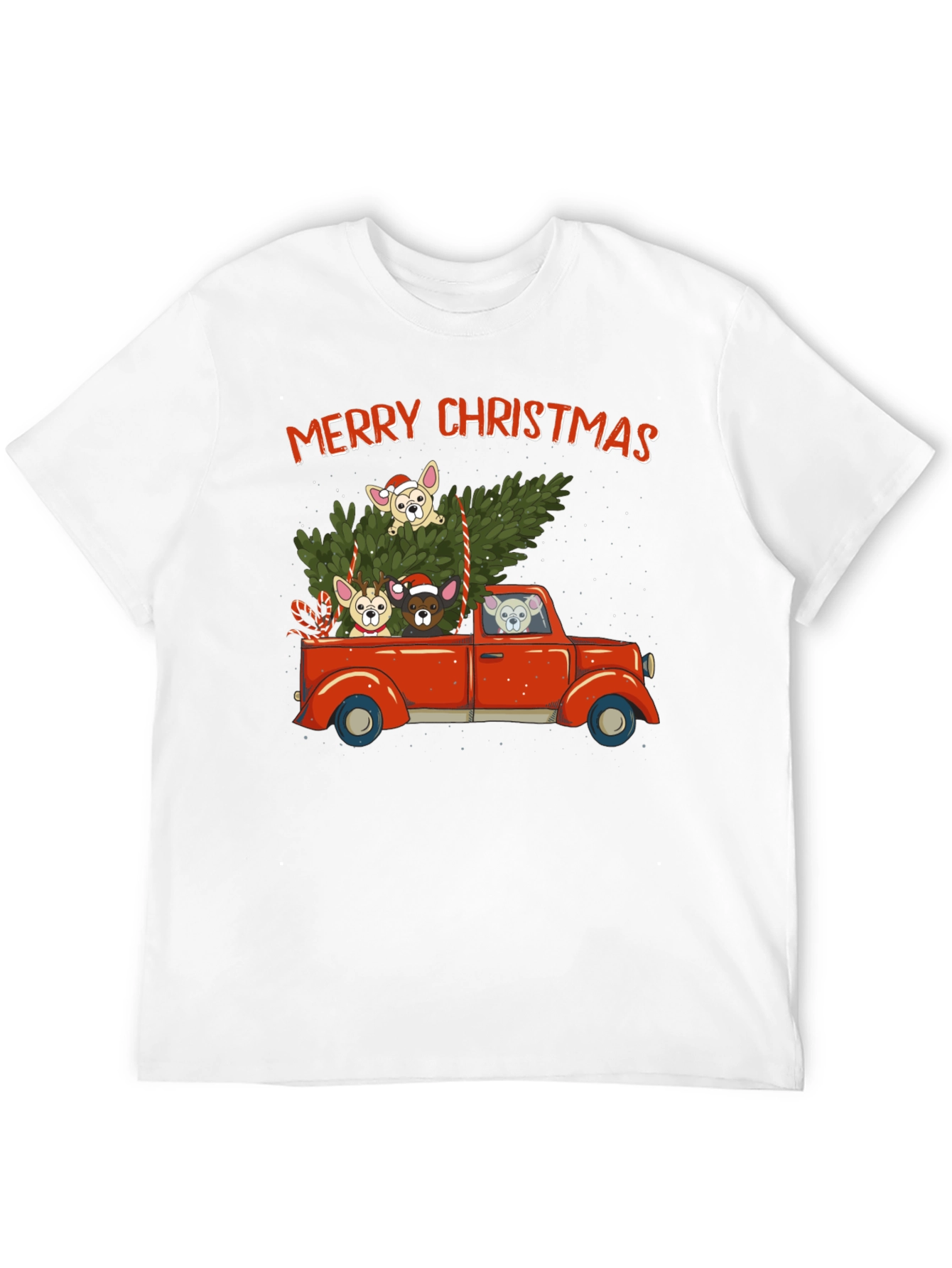 Merry Christmas Dog Truck T-Shirt