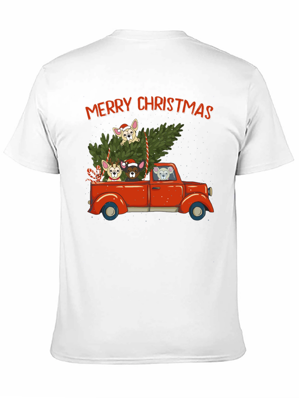 Merry Christmas Dog Truck T-Shirt