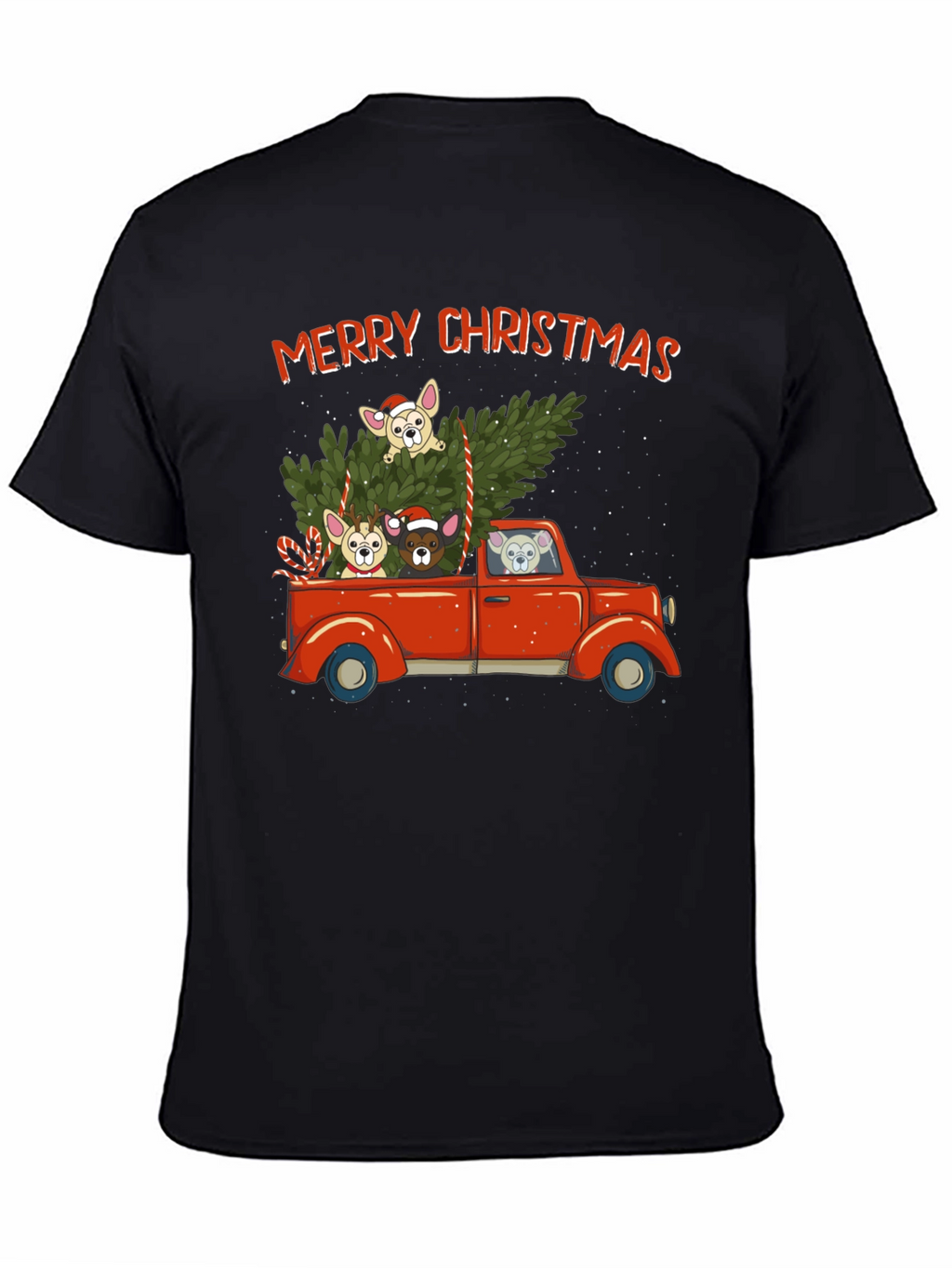 Merry Christmas Dog Truck T-Shirt