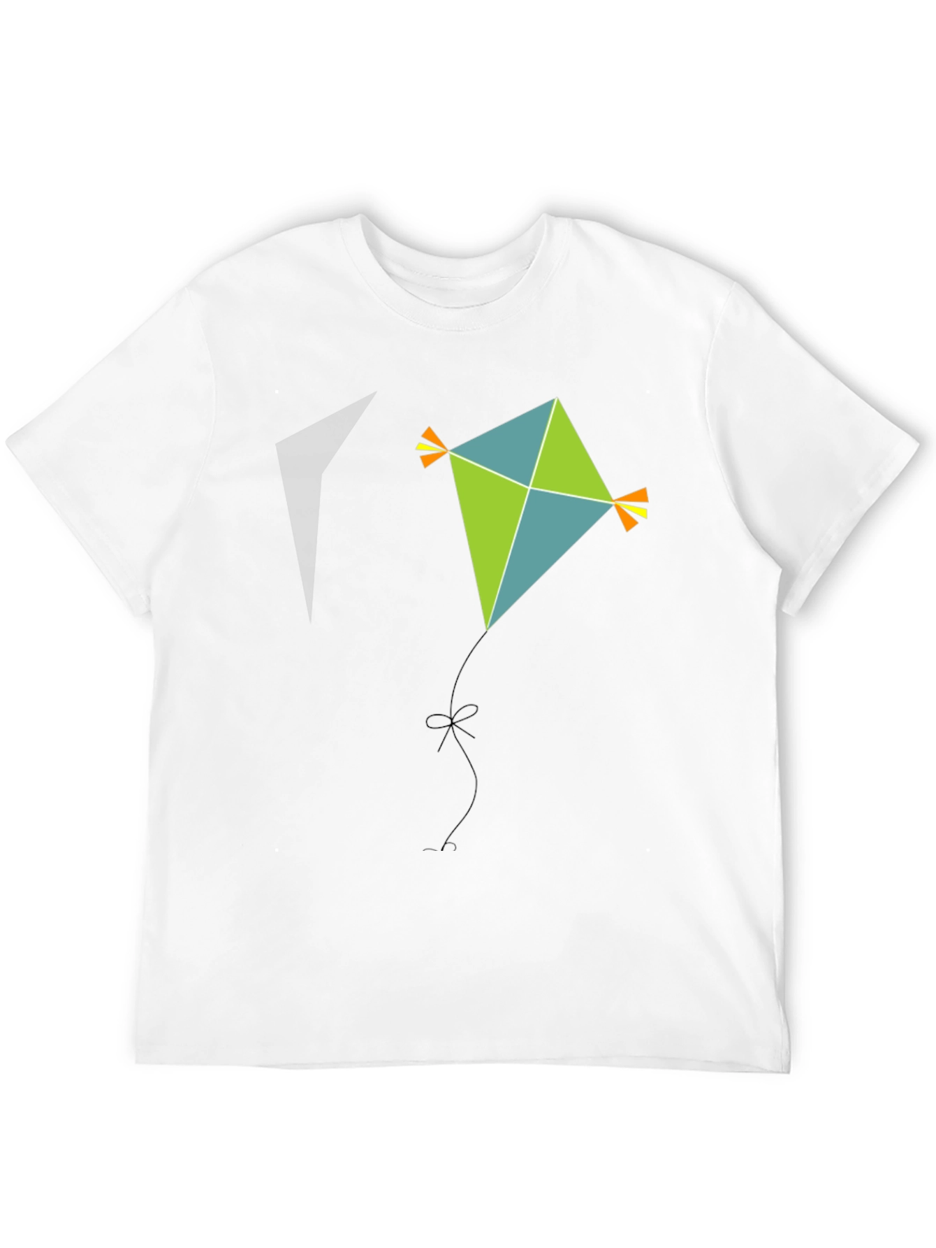 Kite Graphic Tee - Black Cotton Casual Wear
