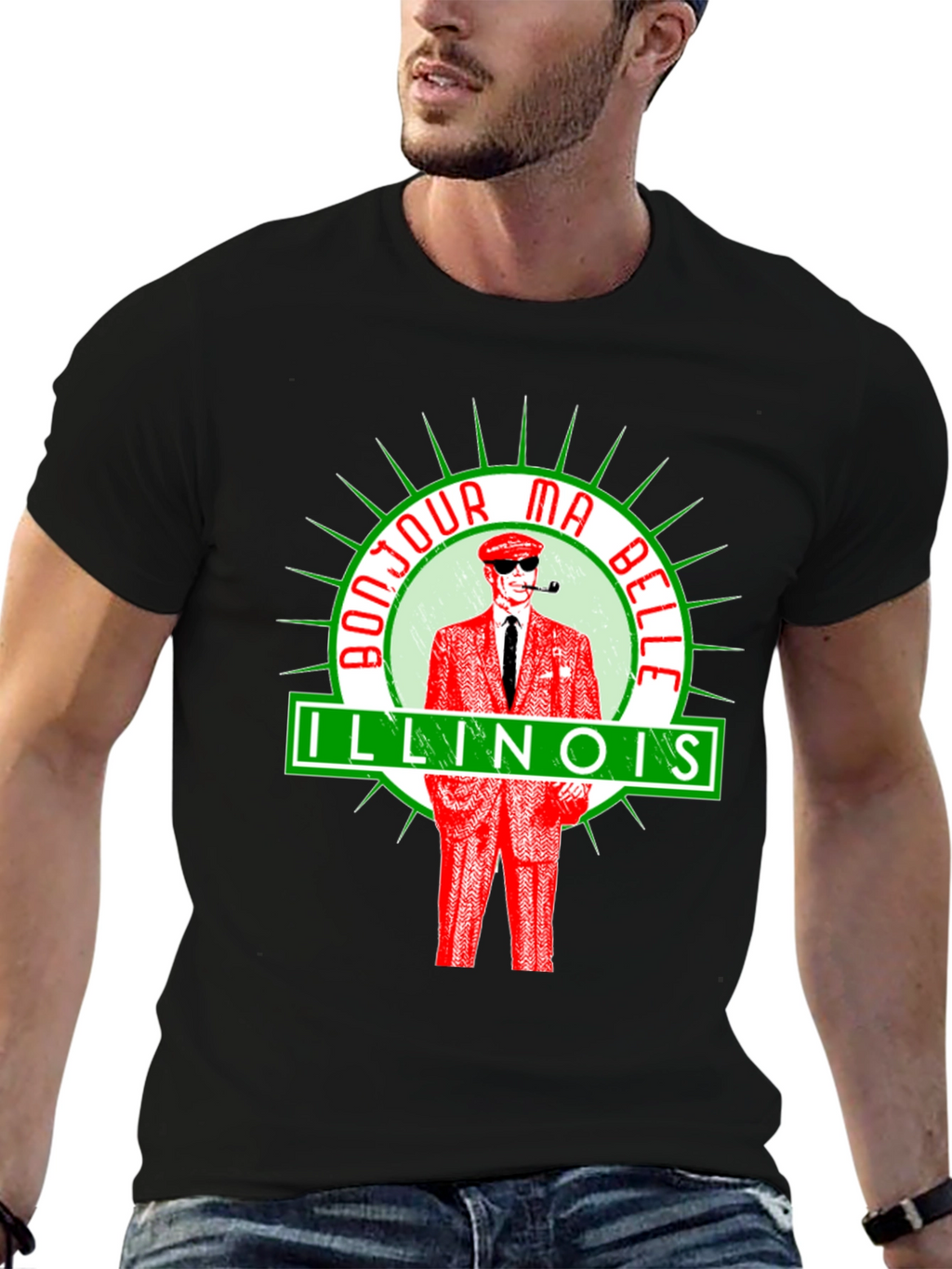 Bonjour Ma Belle Illinois Graphic Tee