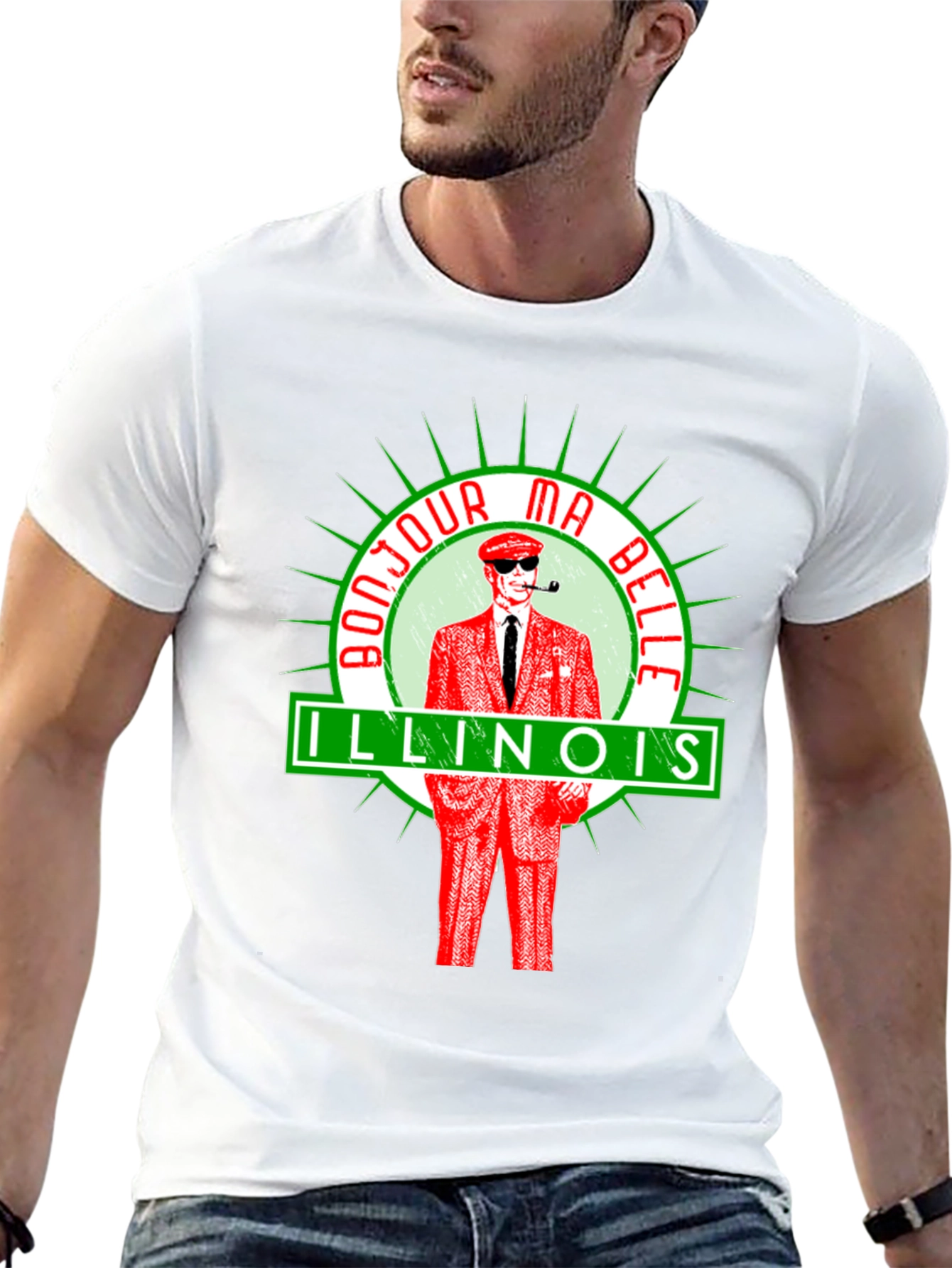 Bonjour Ma Belle Illinois Graphic Tee