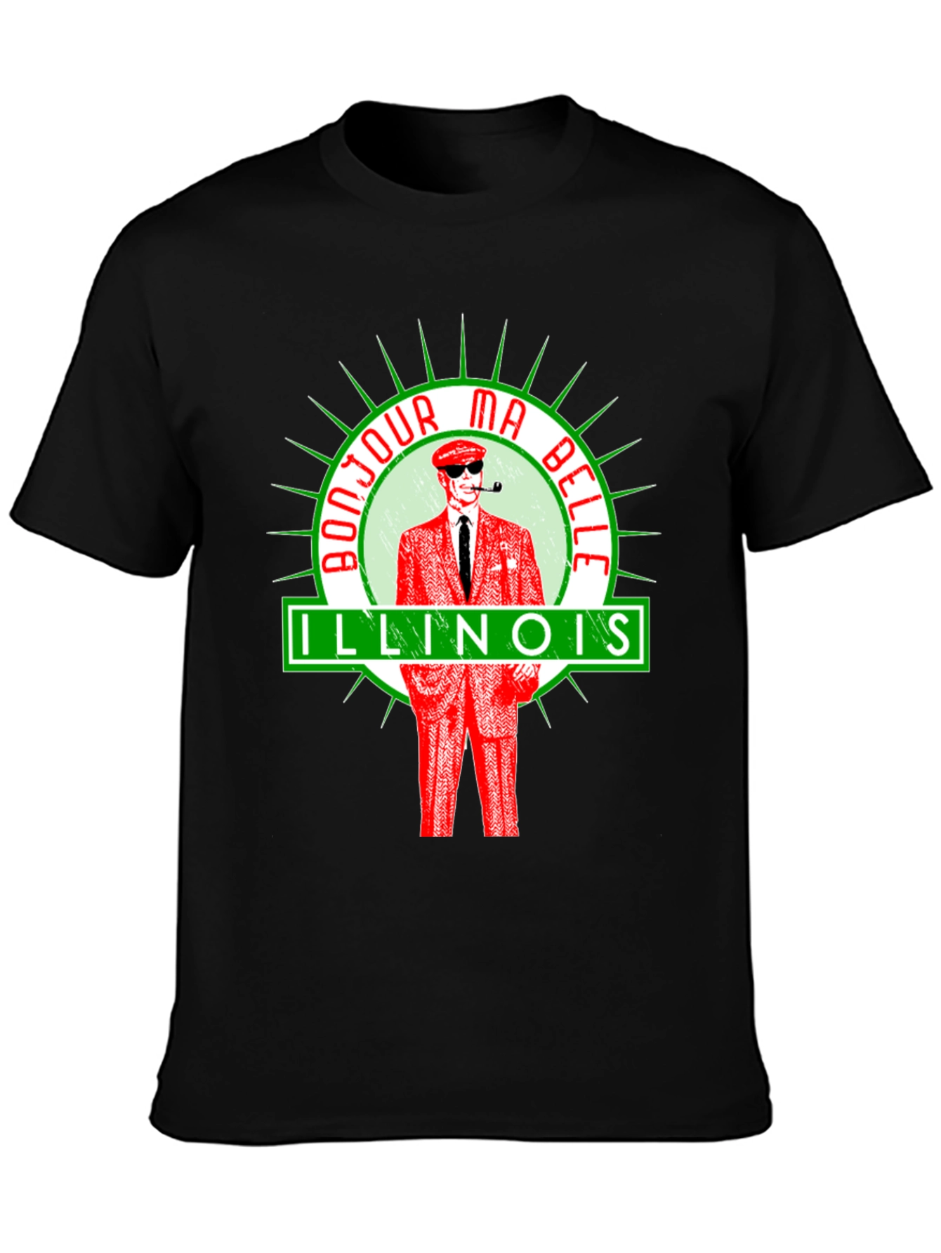 Bonjour Ma Belle Illinois Graphic Tee