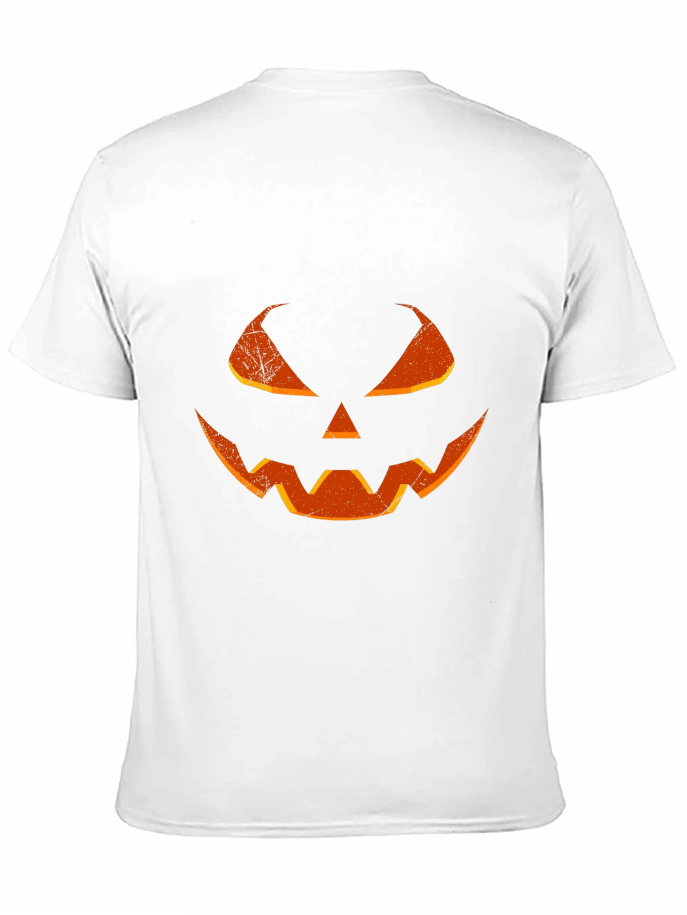Halloween Pumpkin Face T-Shirt - Mens Black Tee