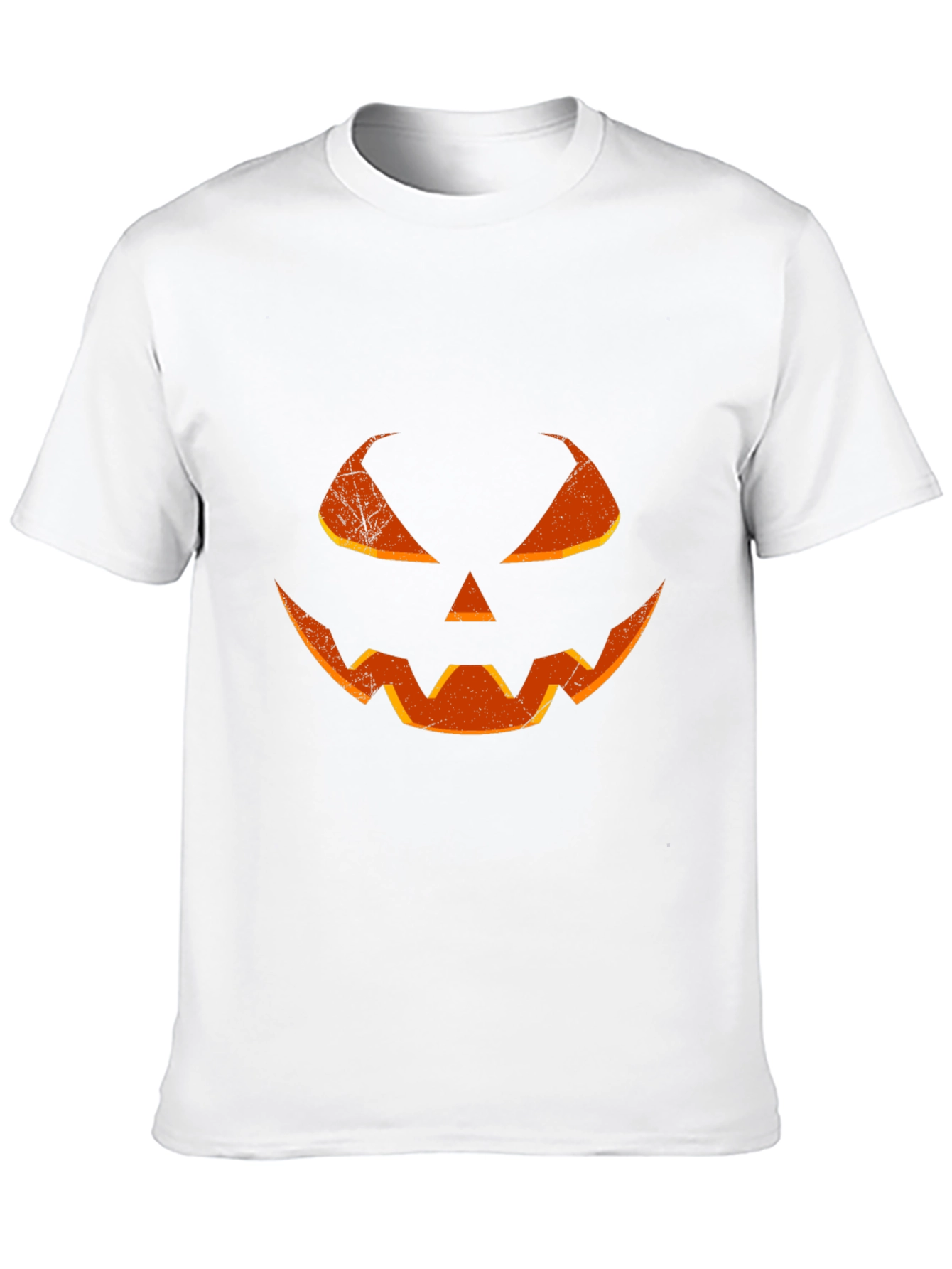Halloween Pumpkin Face T-Shirt - Mens Black Tee