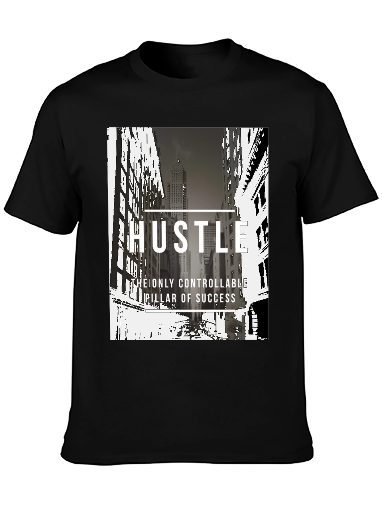 Hustle Graphic Tee - The Only Controllable Pillar of Success
