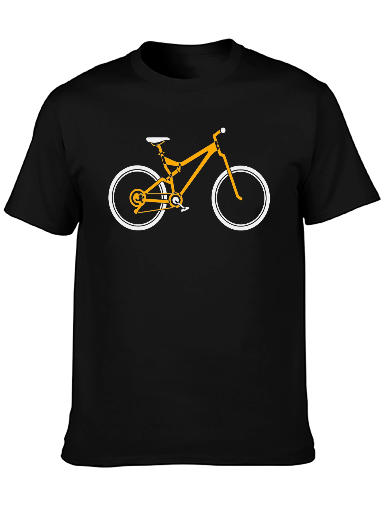 Bike Graphic Tee - Black Cotton T-Shirt for Cycling Lovers