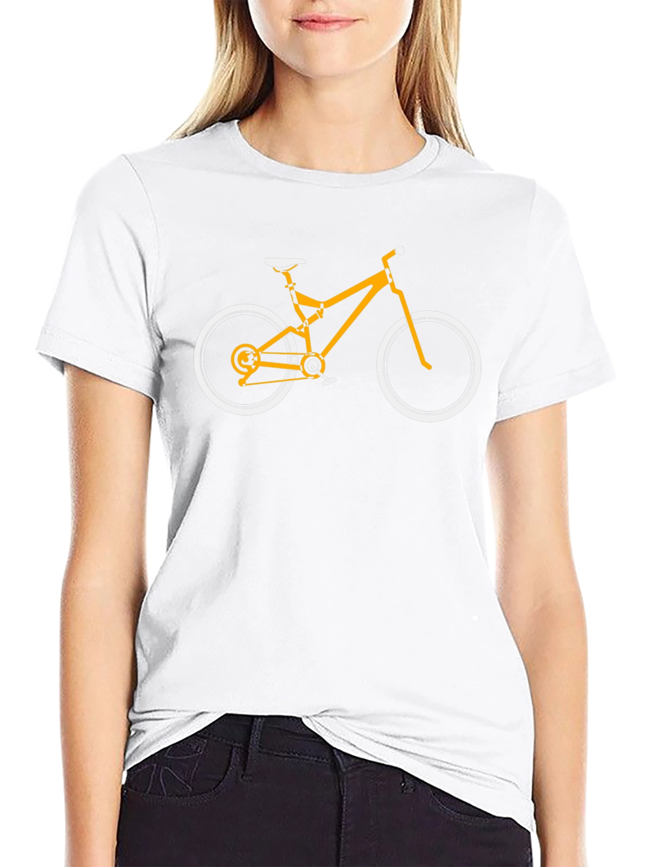 Bike Graphic Tee - Black Cotton T-Shirt for Cycling Lovers