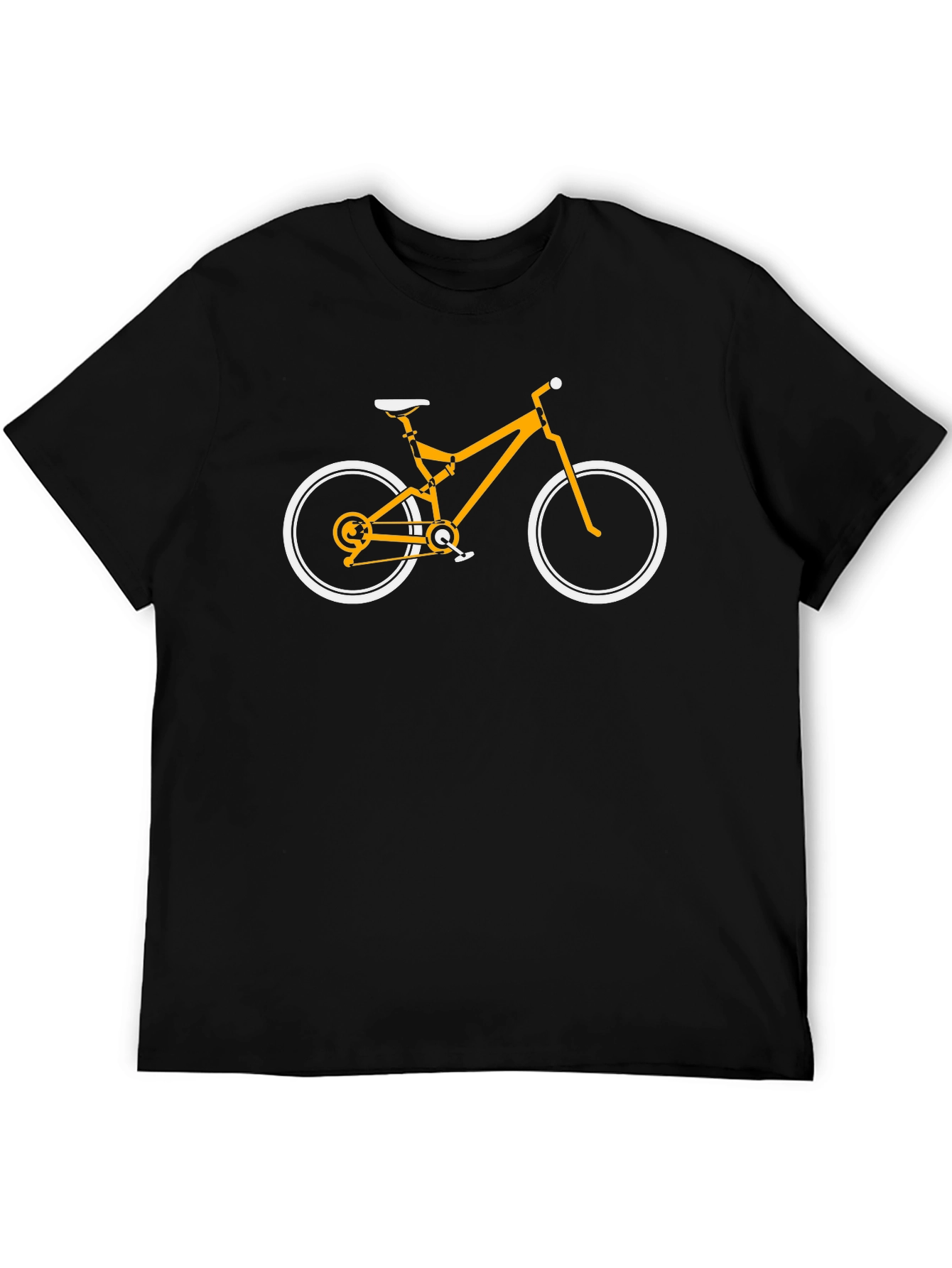 Bike Graphic Tee - Black Cotton T-Shirt for Cycling Lovers