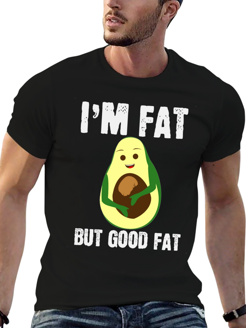 Im Fat But Good Fat Avocado T-Shirt