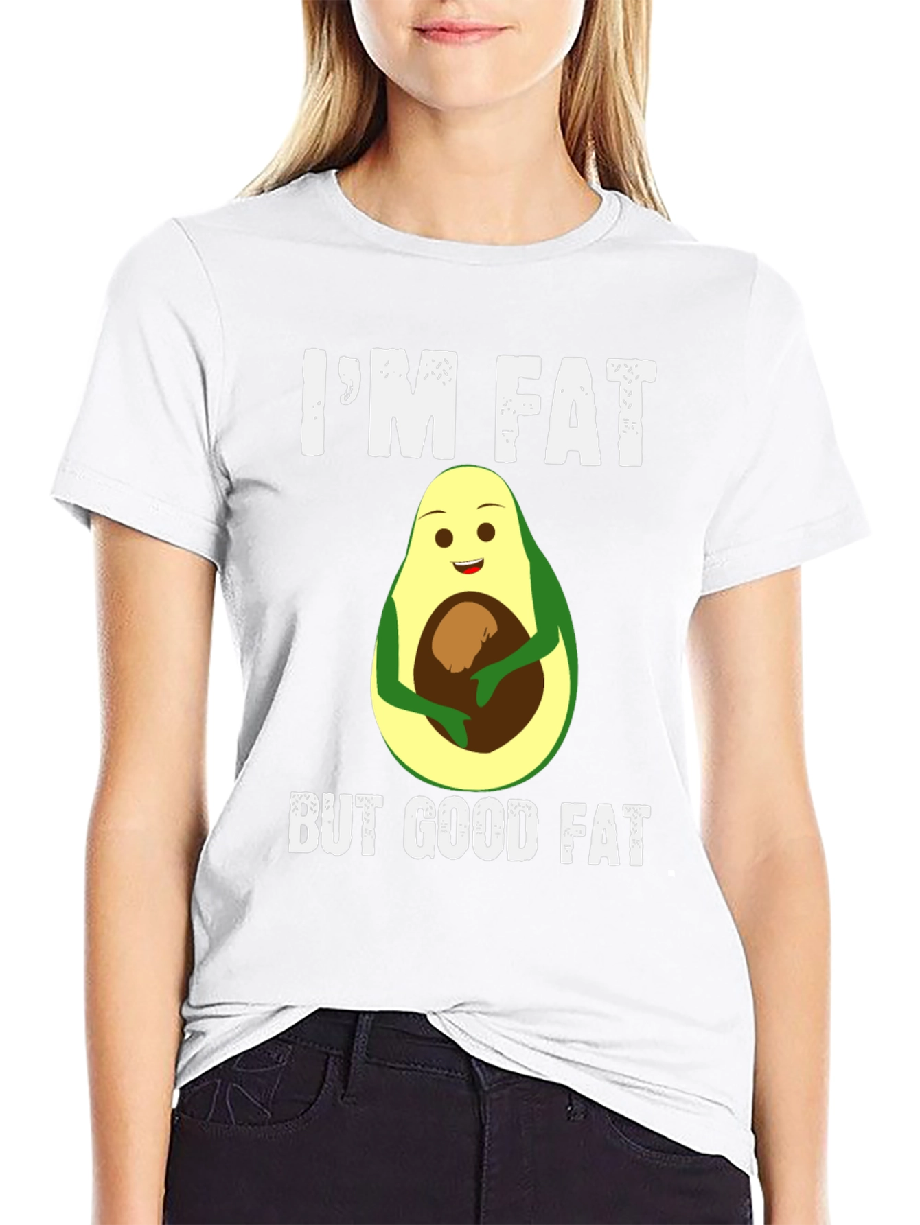 Im Fat But Good Fat Avocado T-Shirt