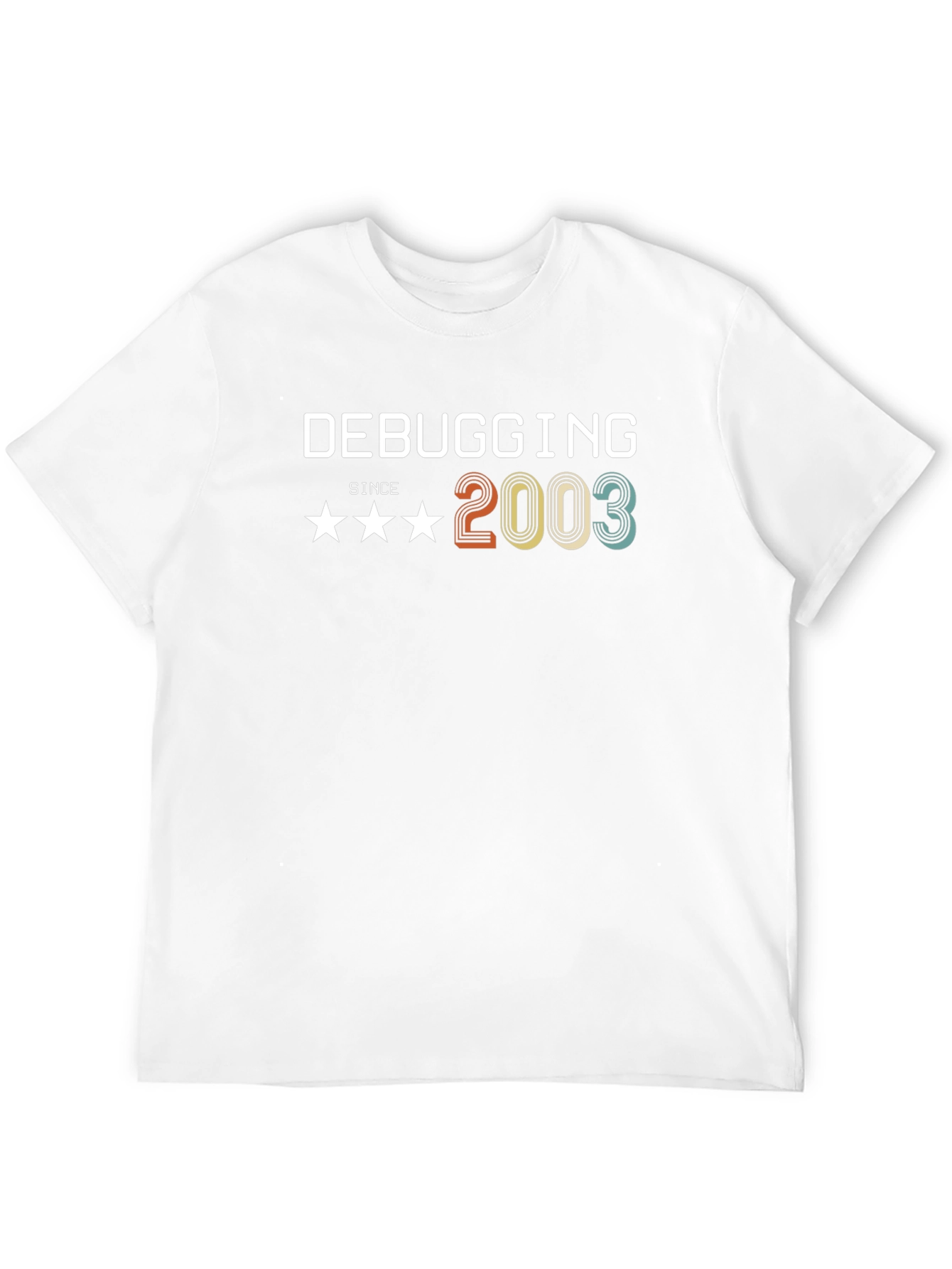 Debugging Since 2003 T-Shirt - Black Graphic Tee