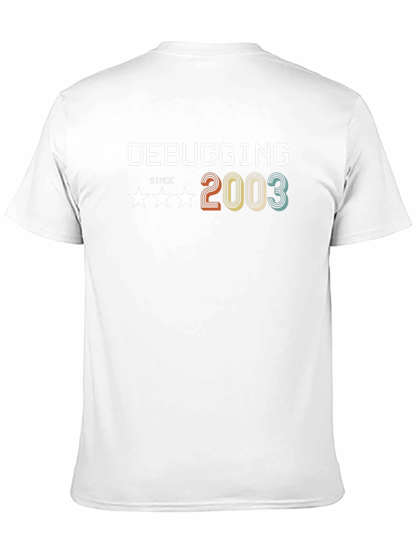 Debugging Since 2003 T-Shirt - Black Graphic Tee