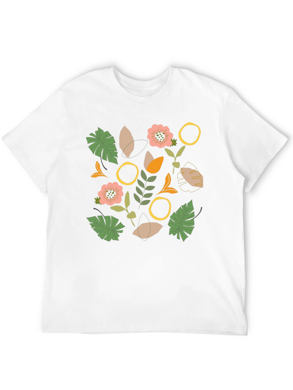 Botanical Graphic Black T-Shirt