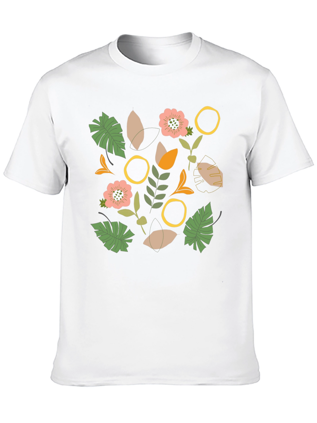 Botanical Graphic Black T-Shirt