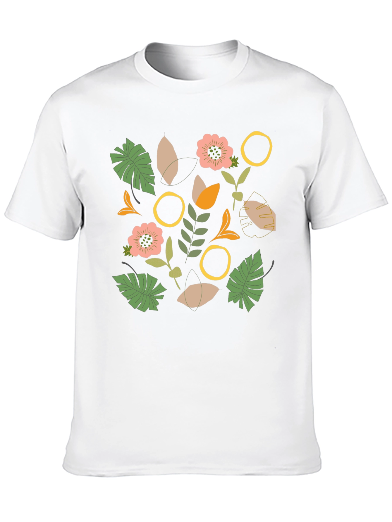 Botanical Graphic Black T-Shirt