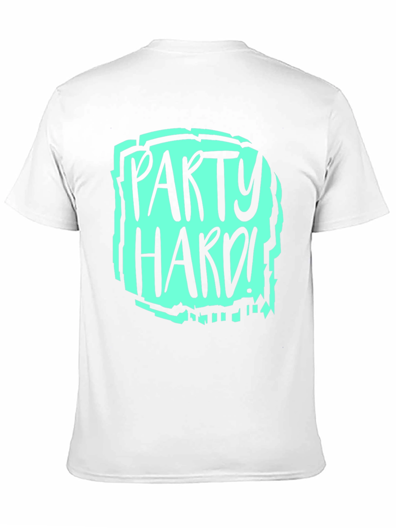 Party Hard Graphic T-Shirt - Black Crew Neck Tee