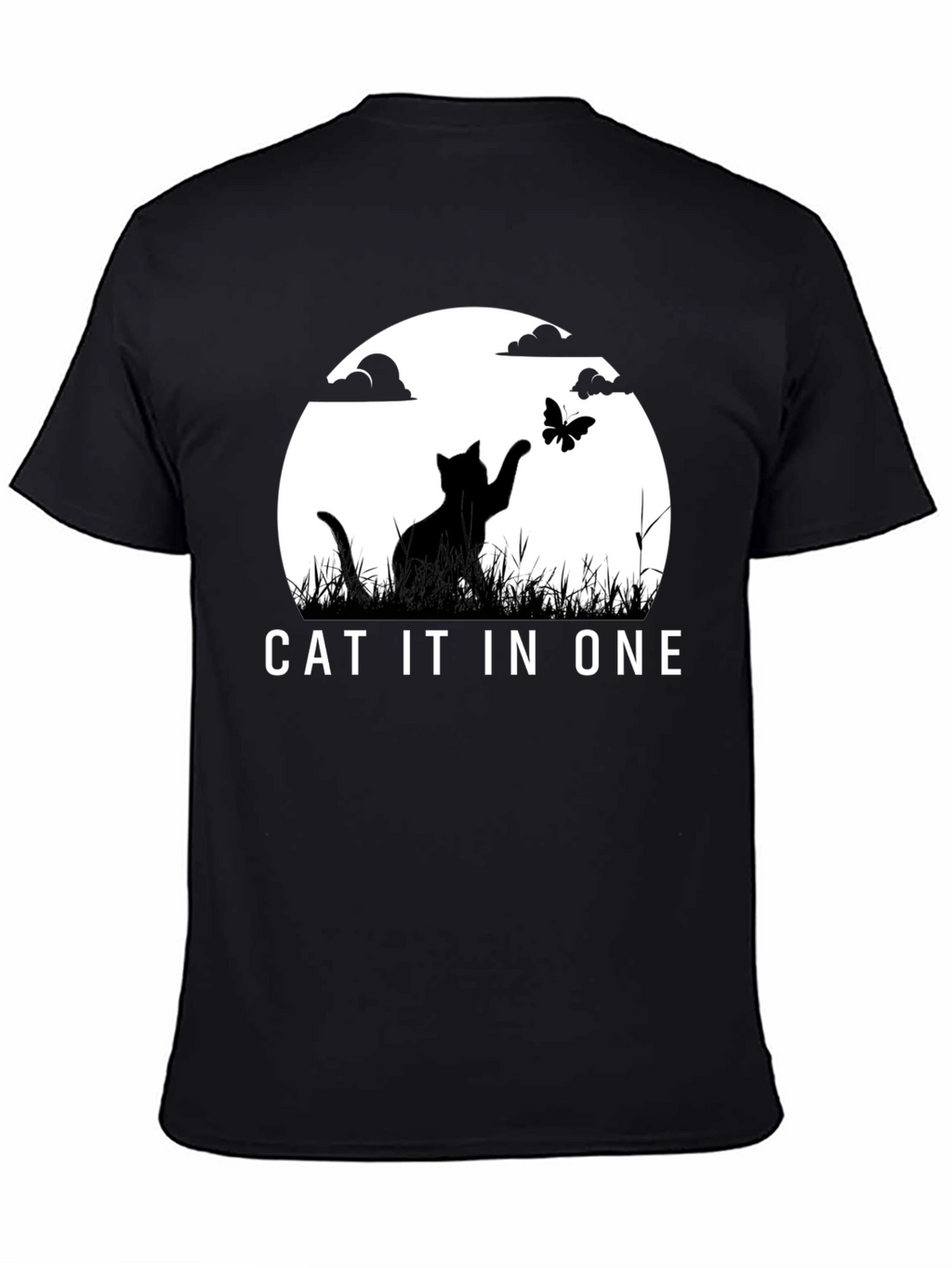 Cat IT in ONE Black Graphic Tee