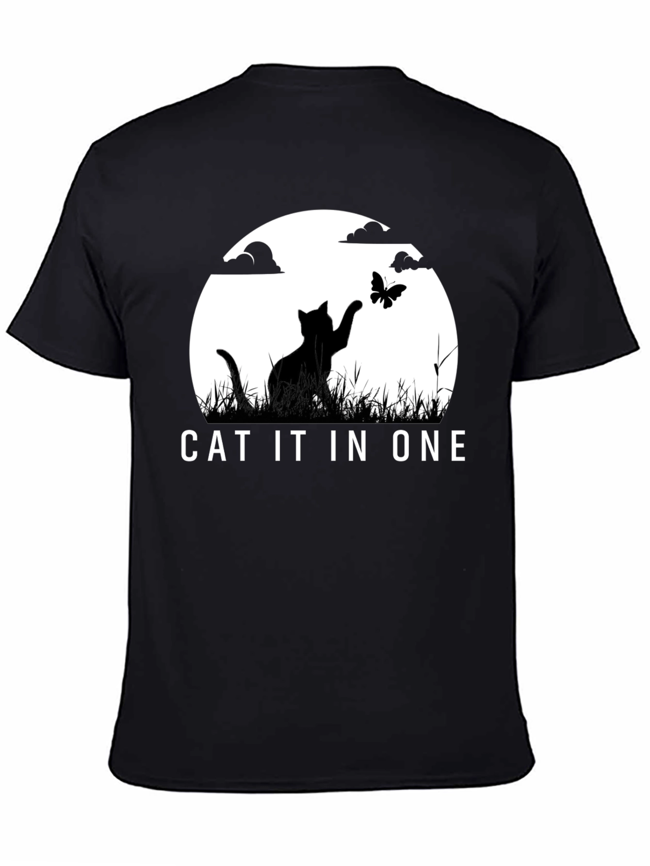 Cat IT in ONE Black Graphic Tee