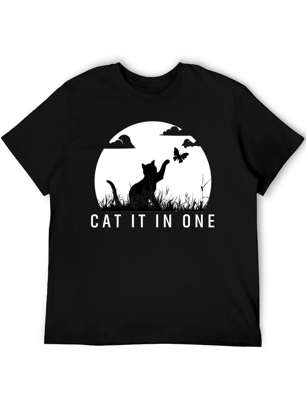 Cat IT in ONE Black Graphic Tee