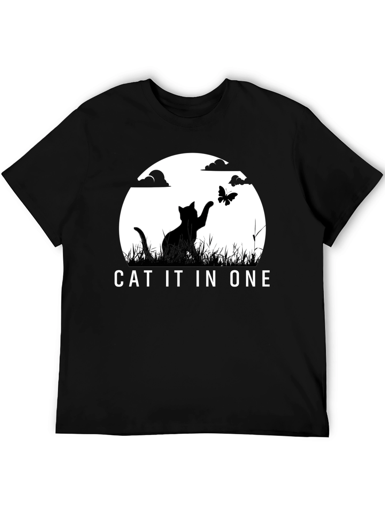 Cat IT in ONE Black Graphic Tee
