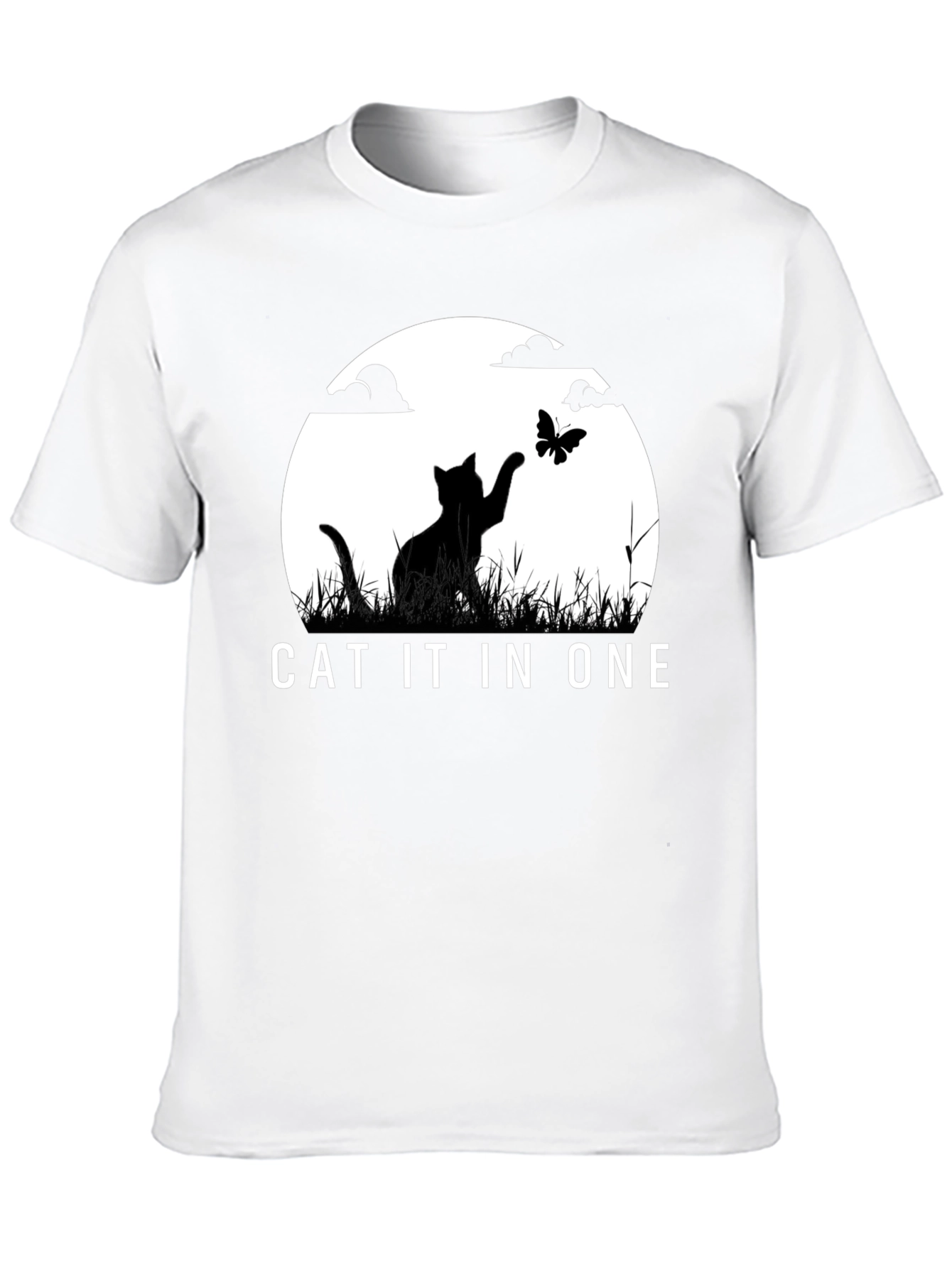Cat IT in ONE Black Graphic Tee