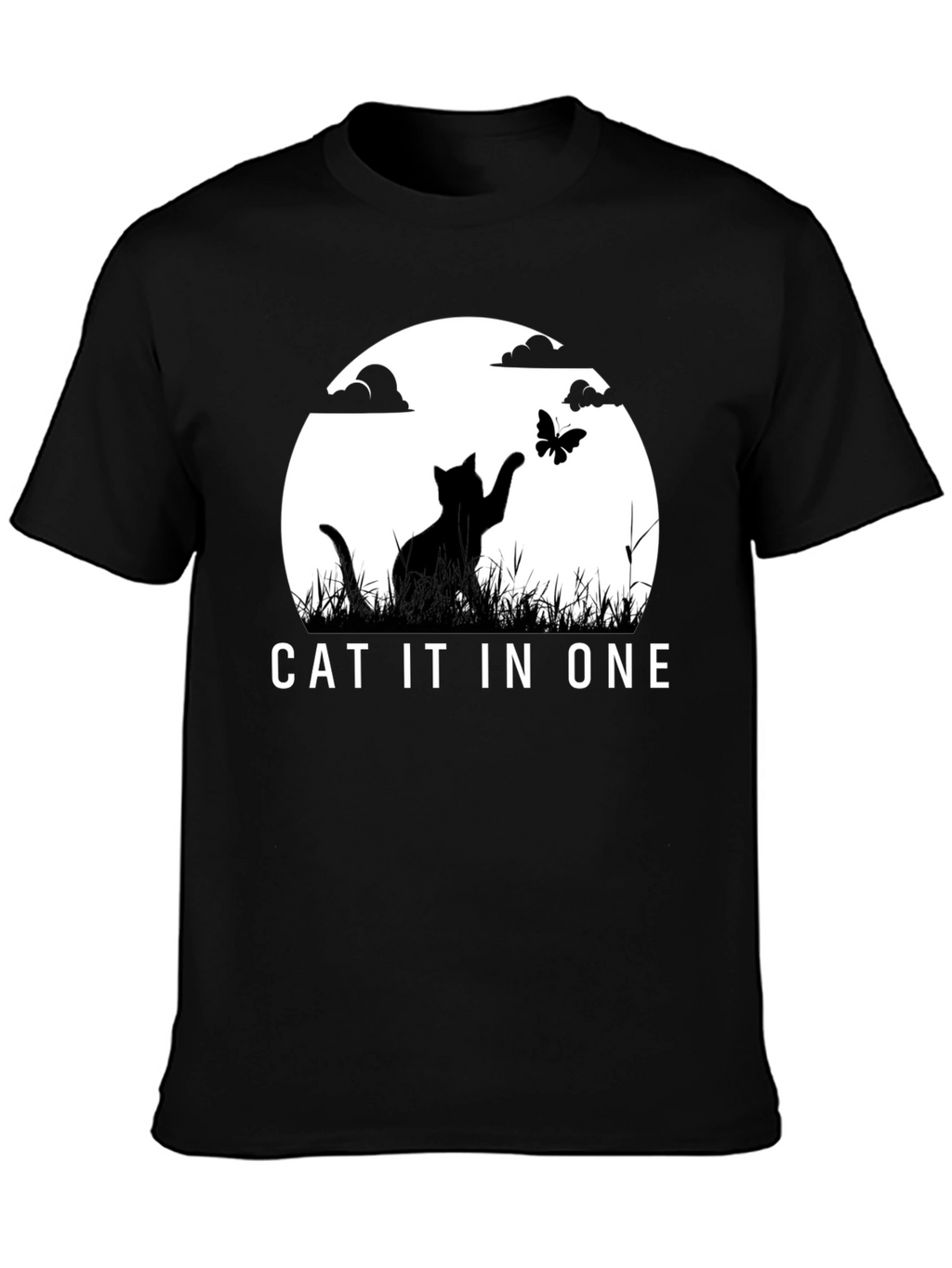 Cat IT in ONE Black Graphic Tee