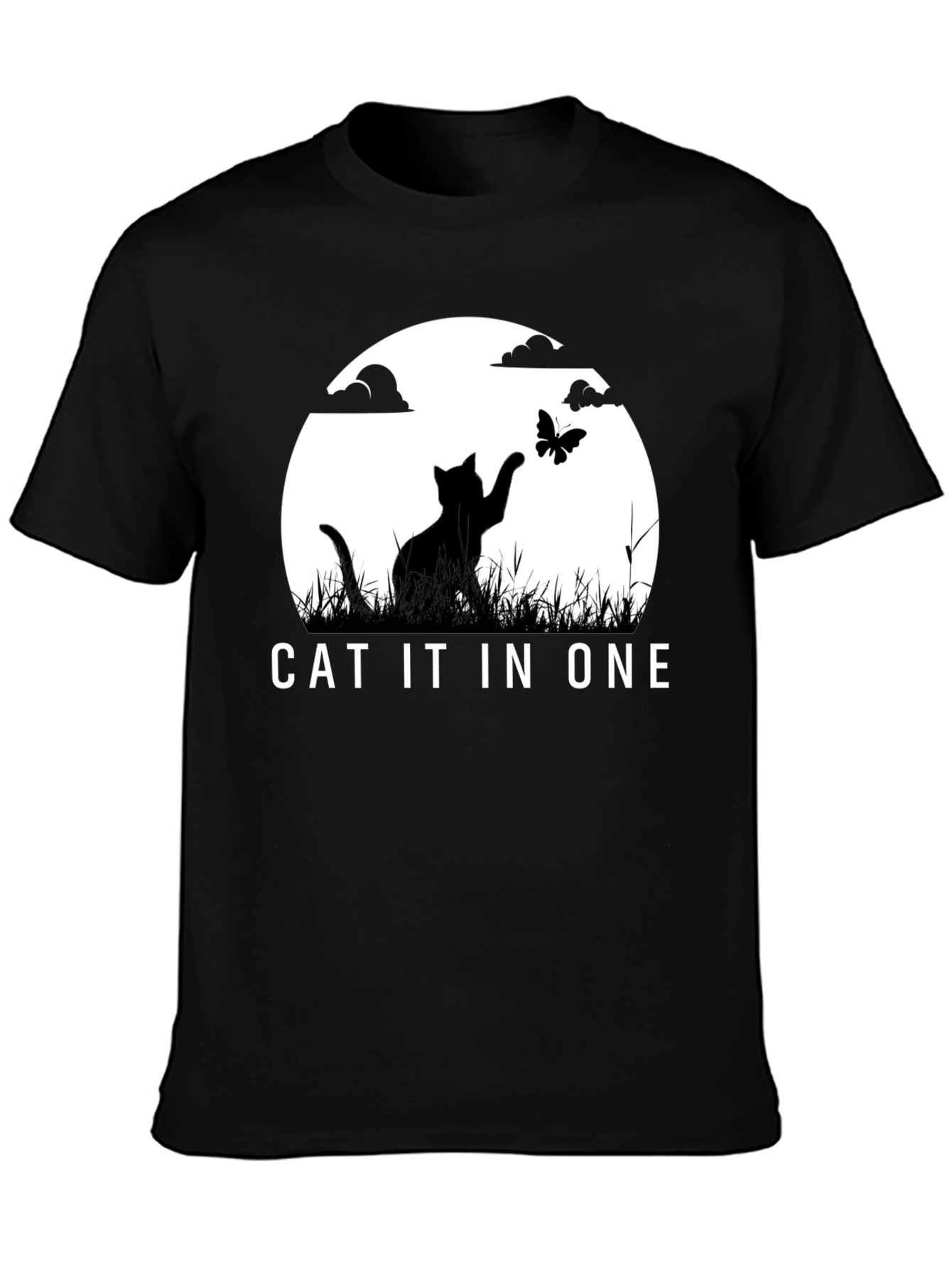 Cat IT in ONE Black Graphic Tee