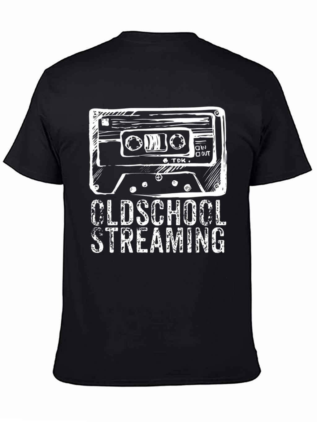 Oldschool Streaming Black T-Shirt
