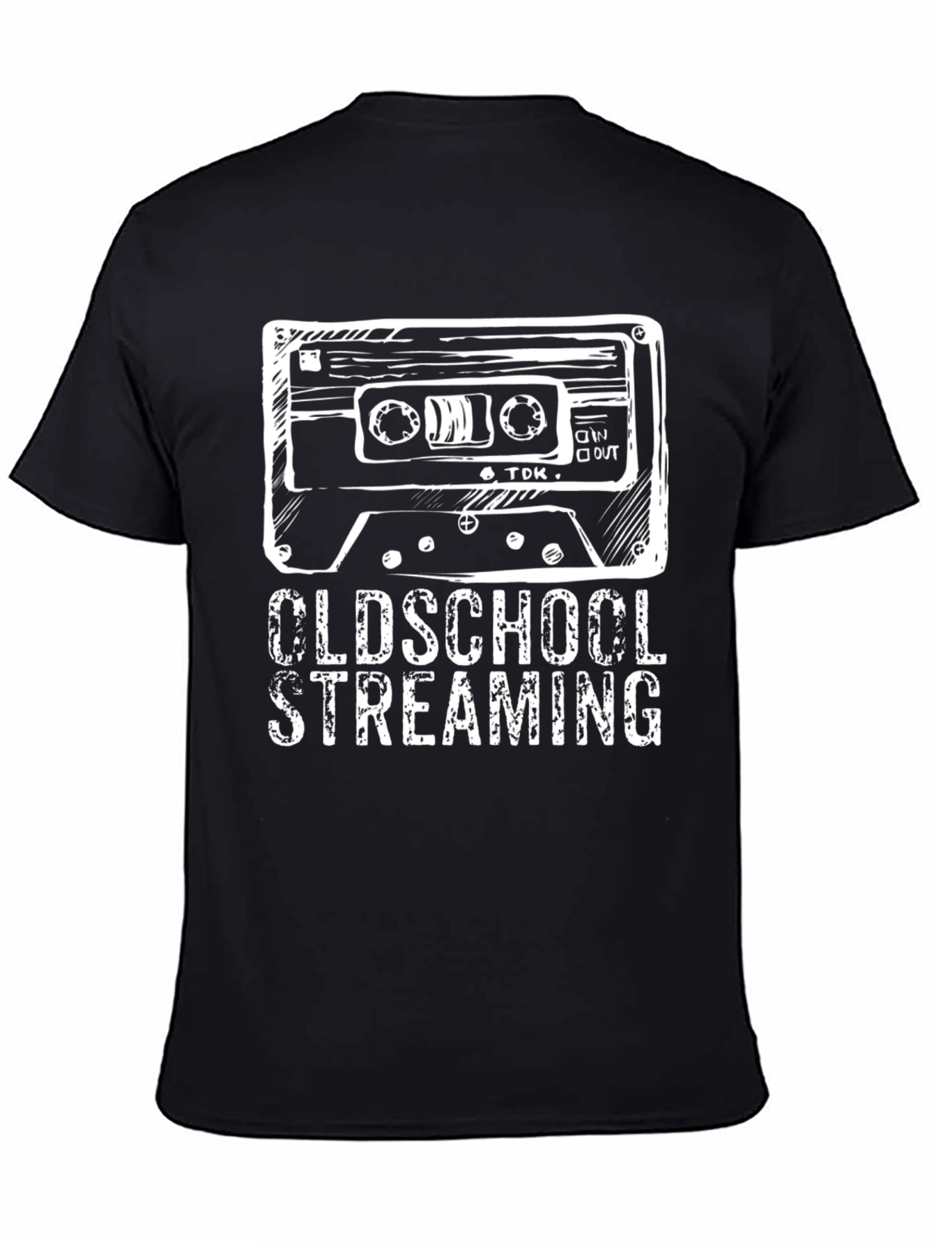 Oldschool Streaming Black T-Shirt