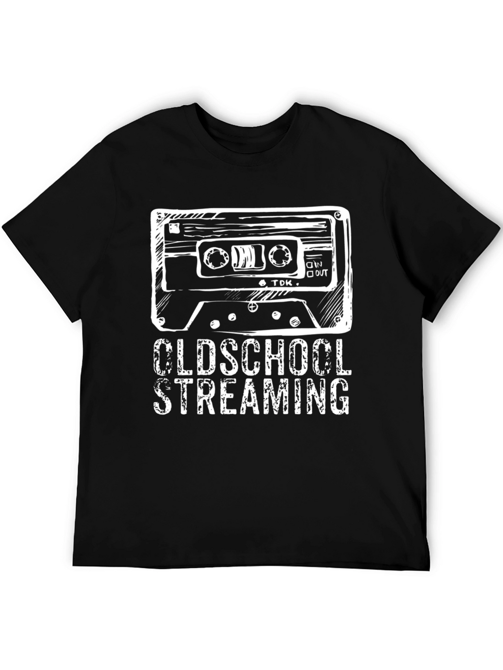 Oldschool Streaming Black T-Shirt
