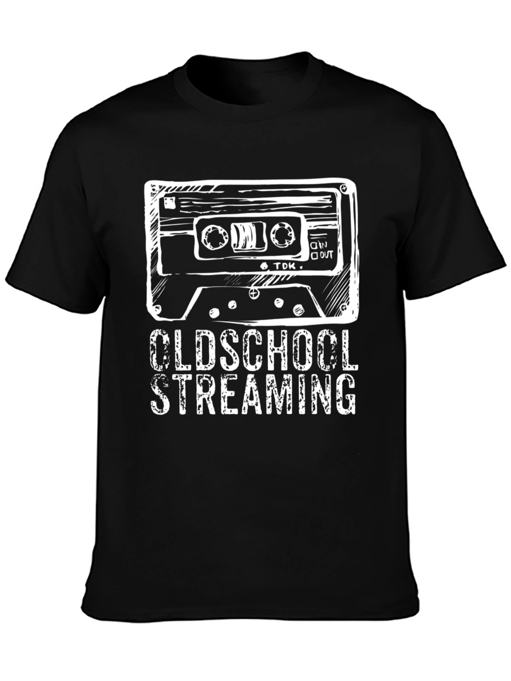 Oldschool Streaming Black T-Shirt