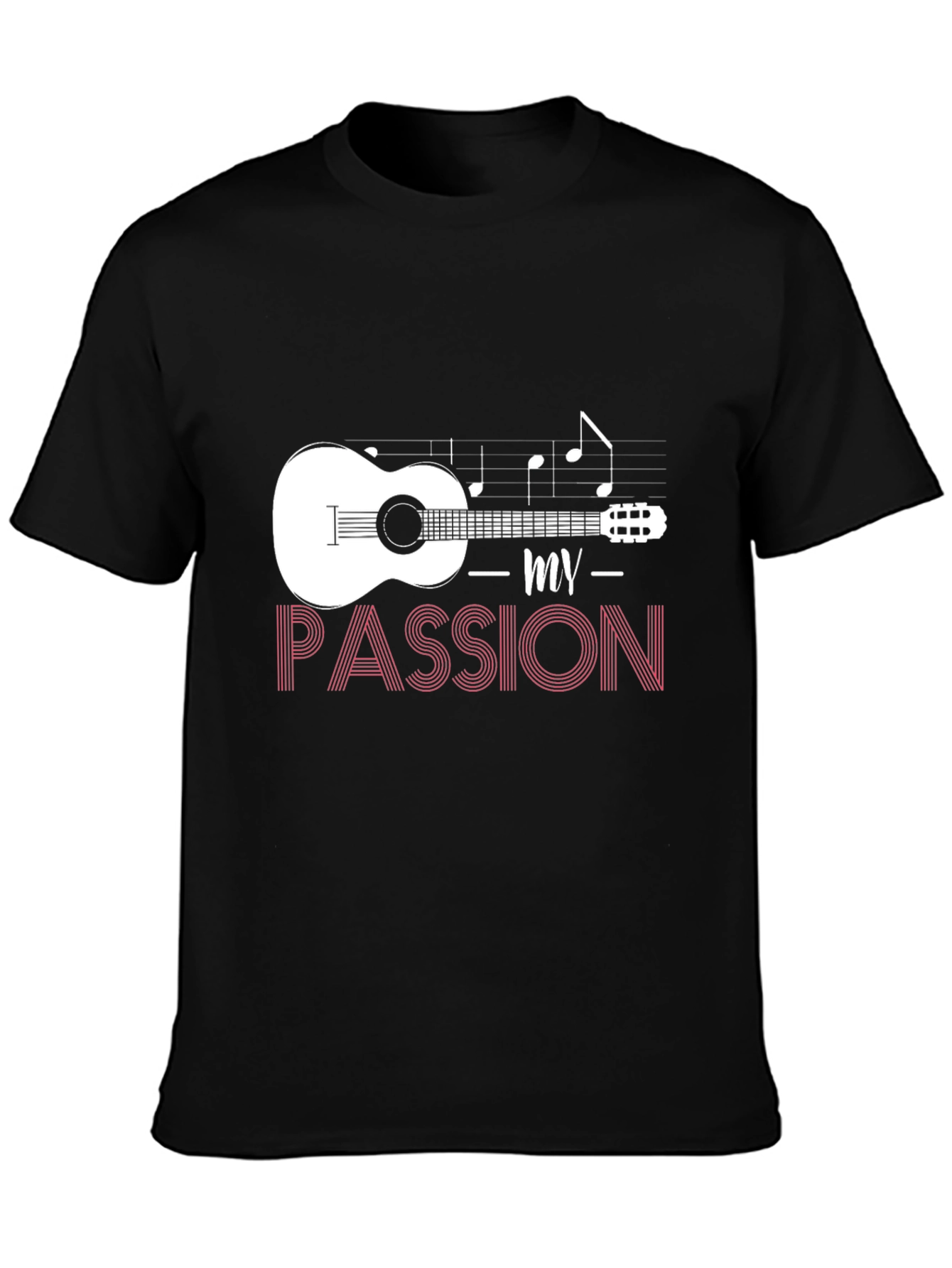Music Passion T-Shirt - Guitar Graphic Tee