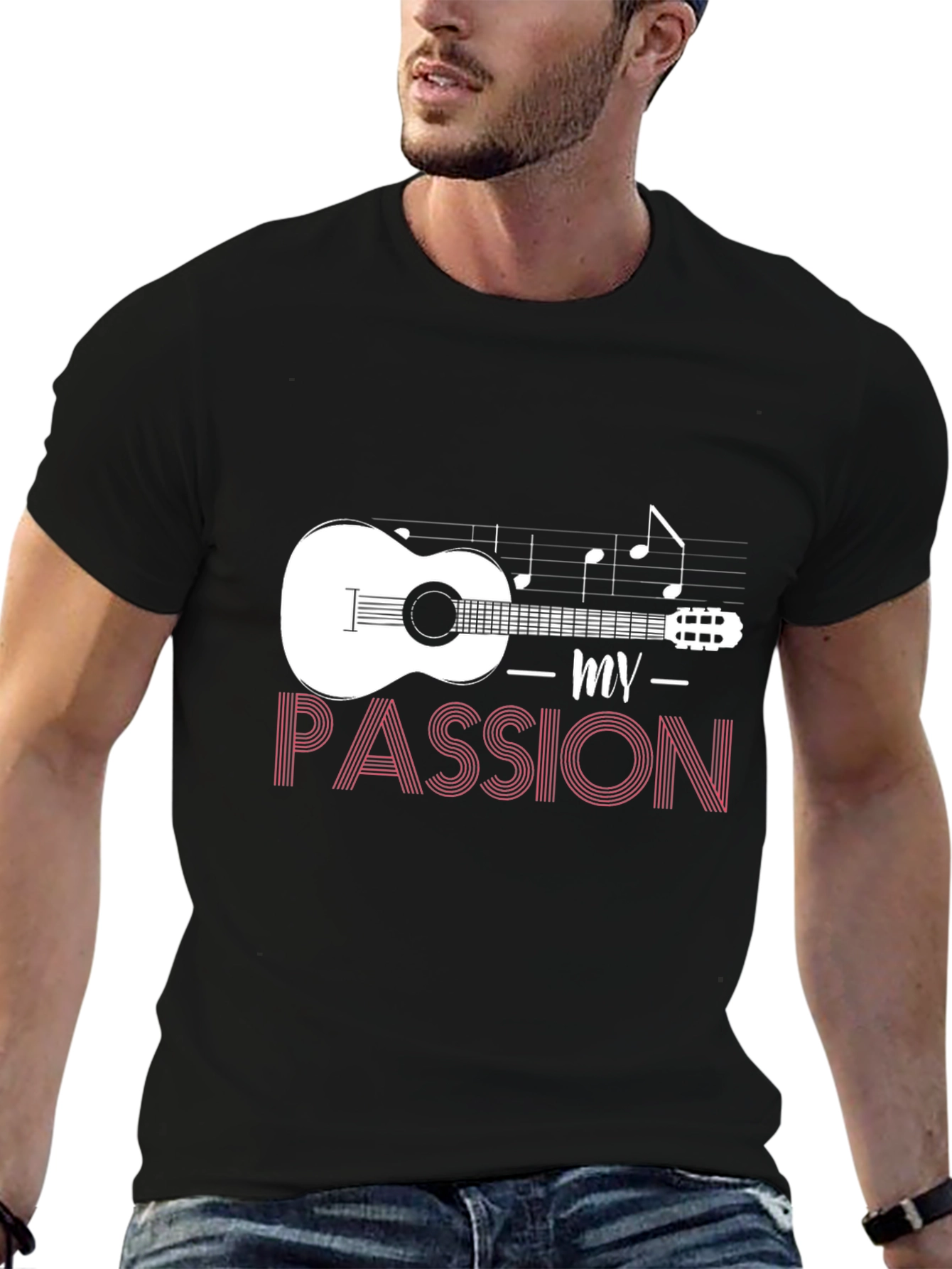 Music Passion T-Shirt - Guitar Graphic Tee
