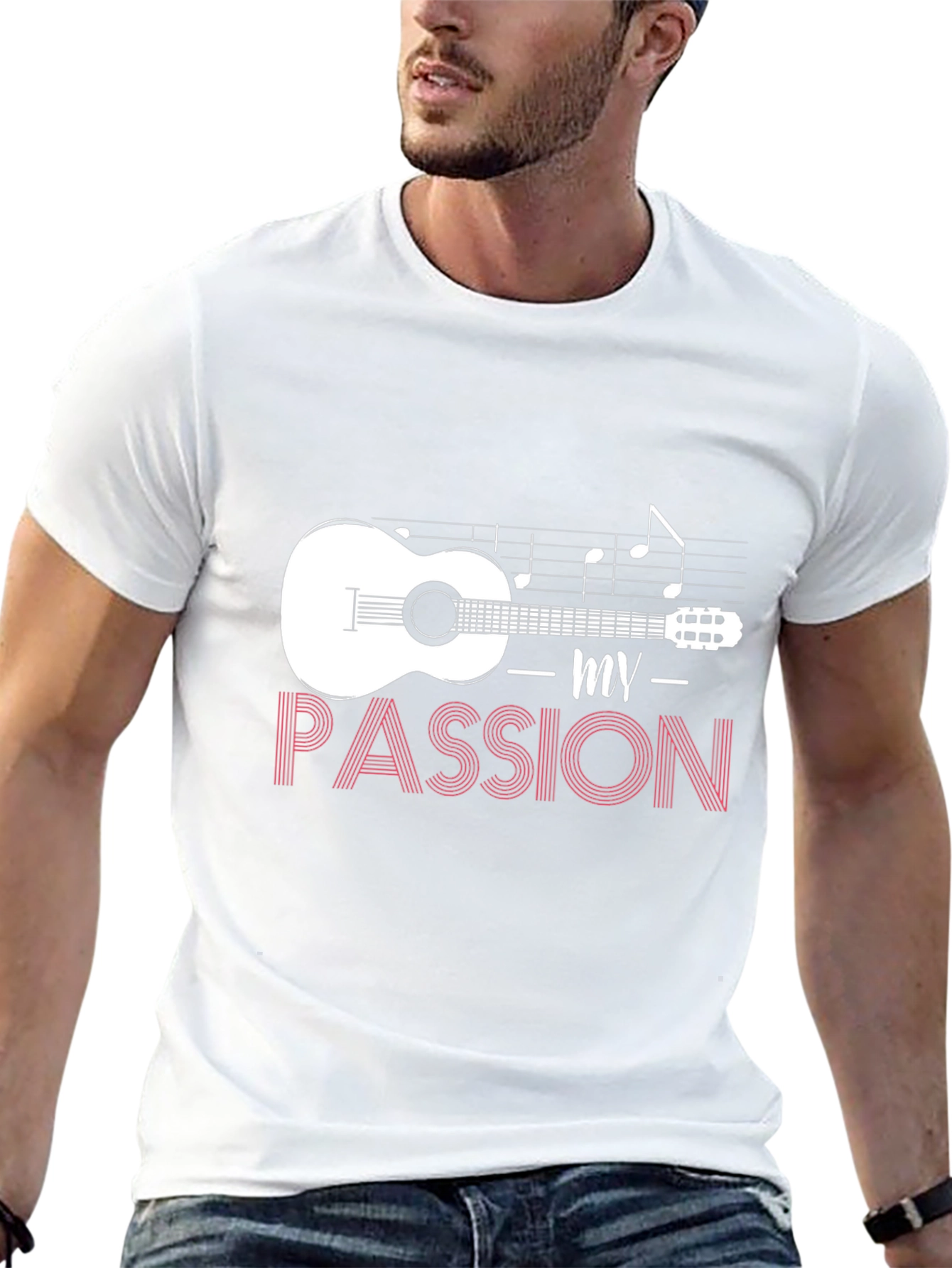 Music Passion T-Shirt - Guitar Graphic Tee