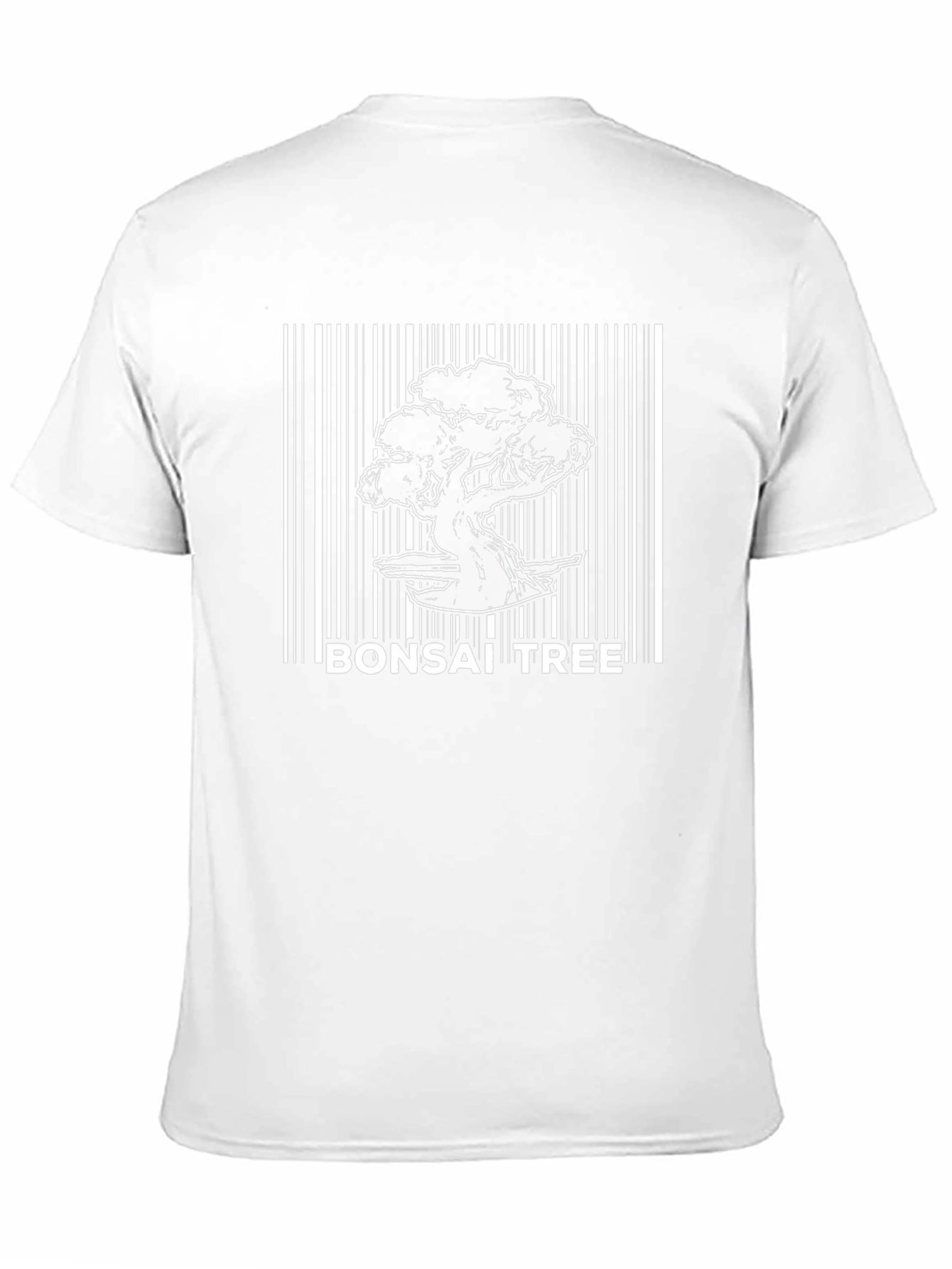 Bonsai Tree Barcode T-Shirt - Unique Graphic Tee