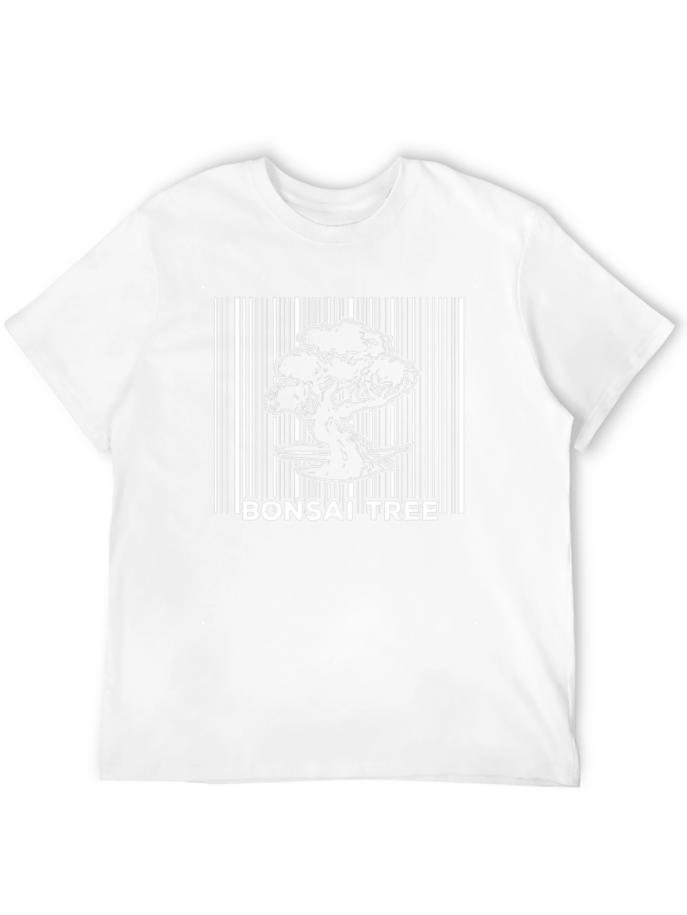 Bonsai Tree Barcode T-Shirt - Unique Graphic Tee