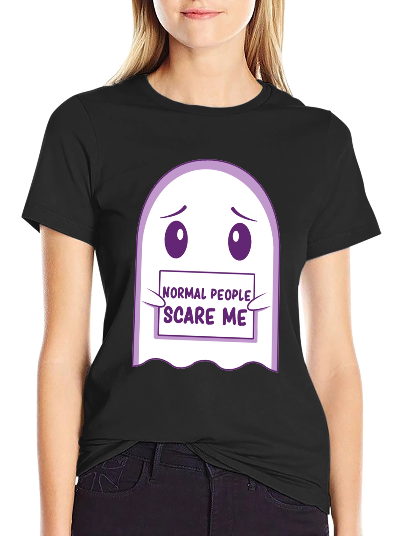Normal People Scare Me Ghost T-Shirt