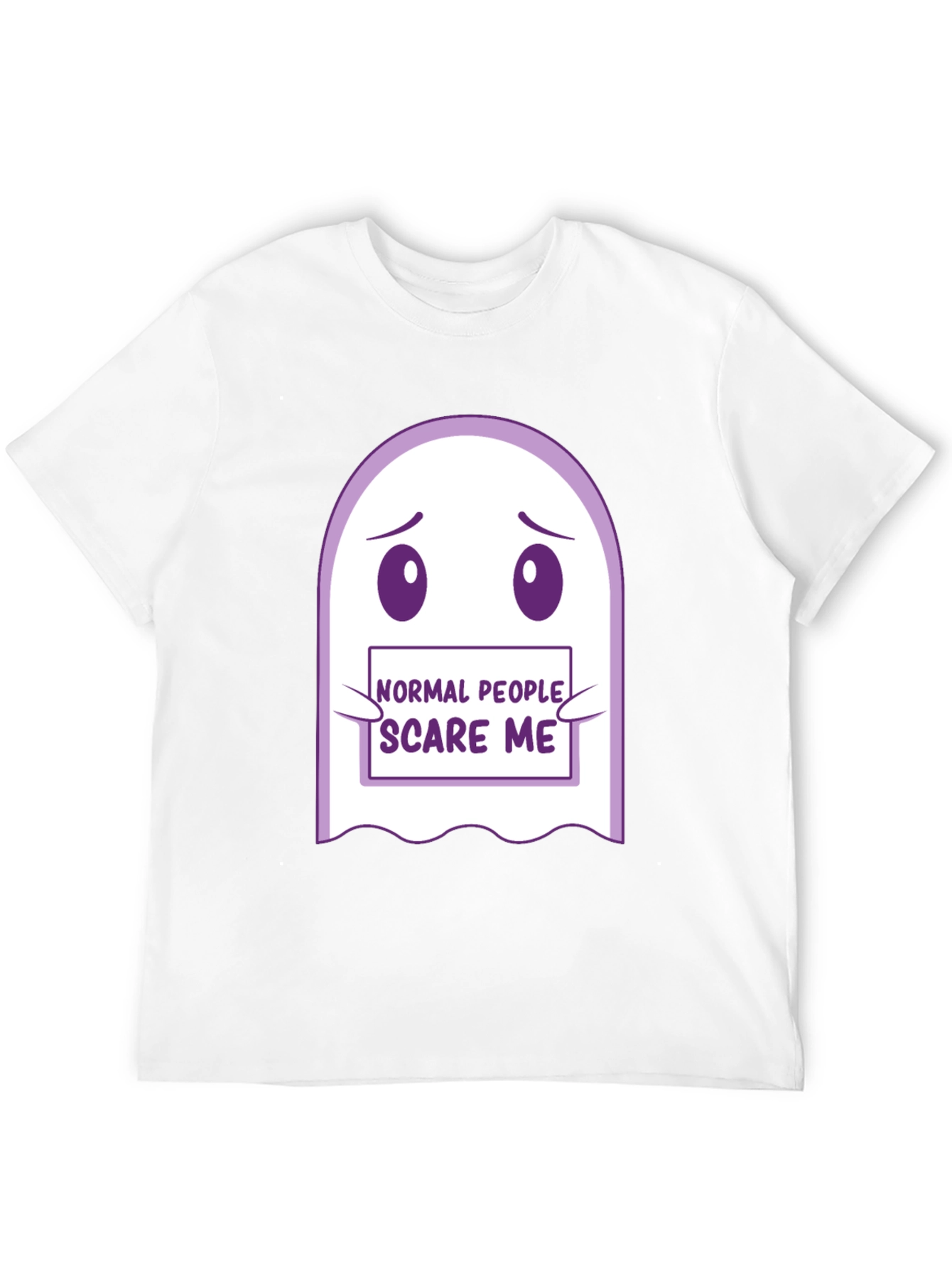 Normal People Scare Me Ghost T-Shirt