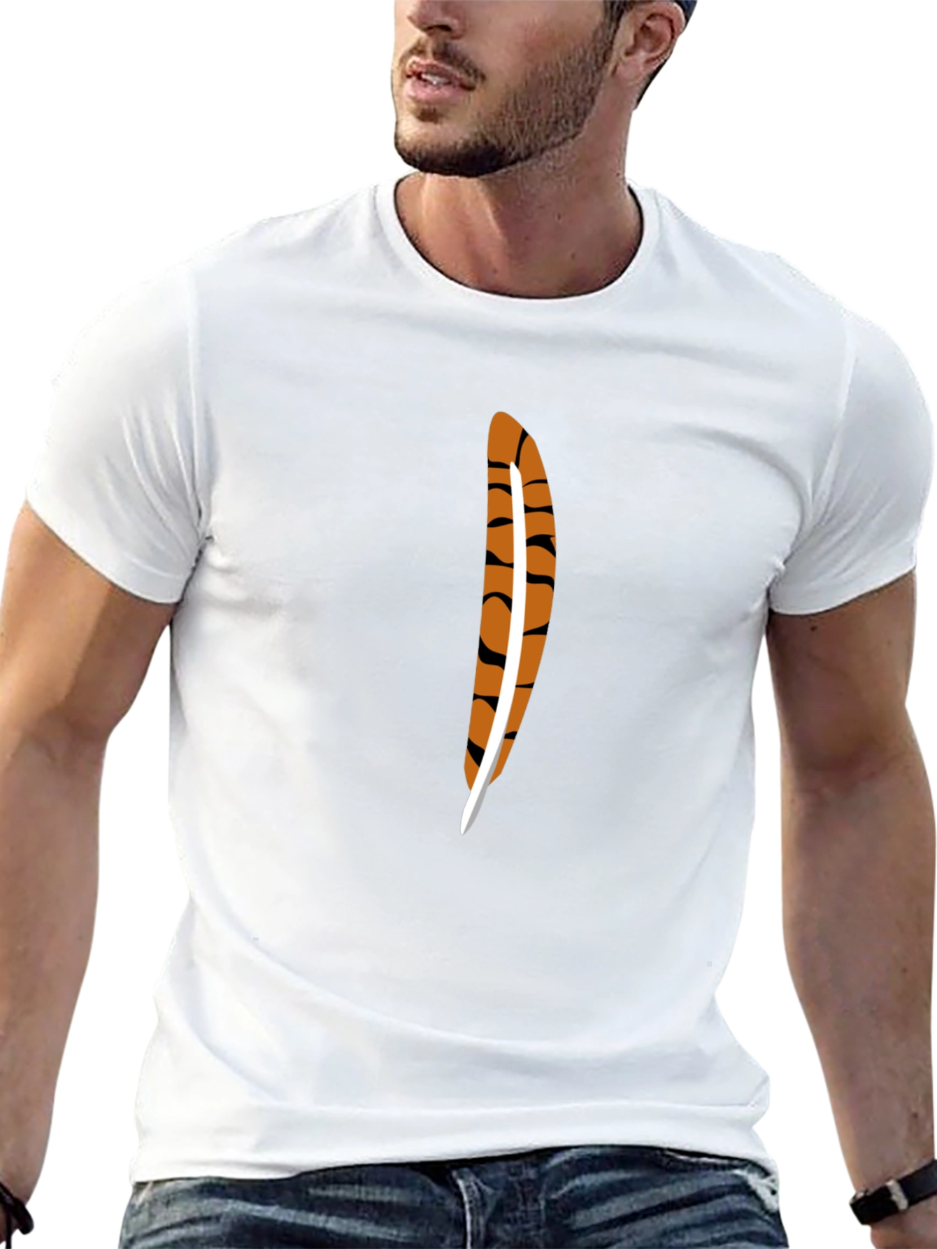 Feather Graphic Tee - Casual Style