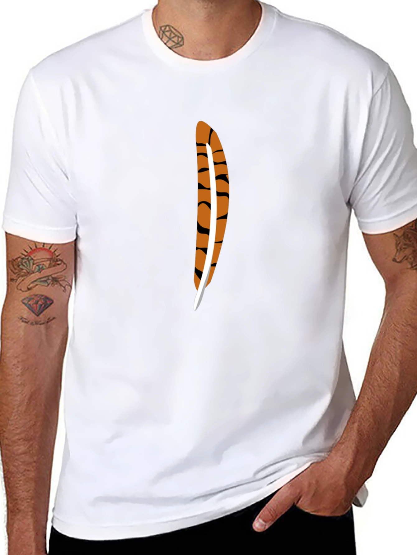 Feather Graphic Tee - Casual Style