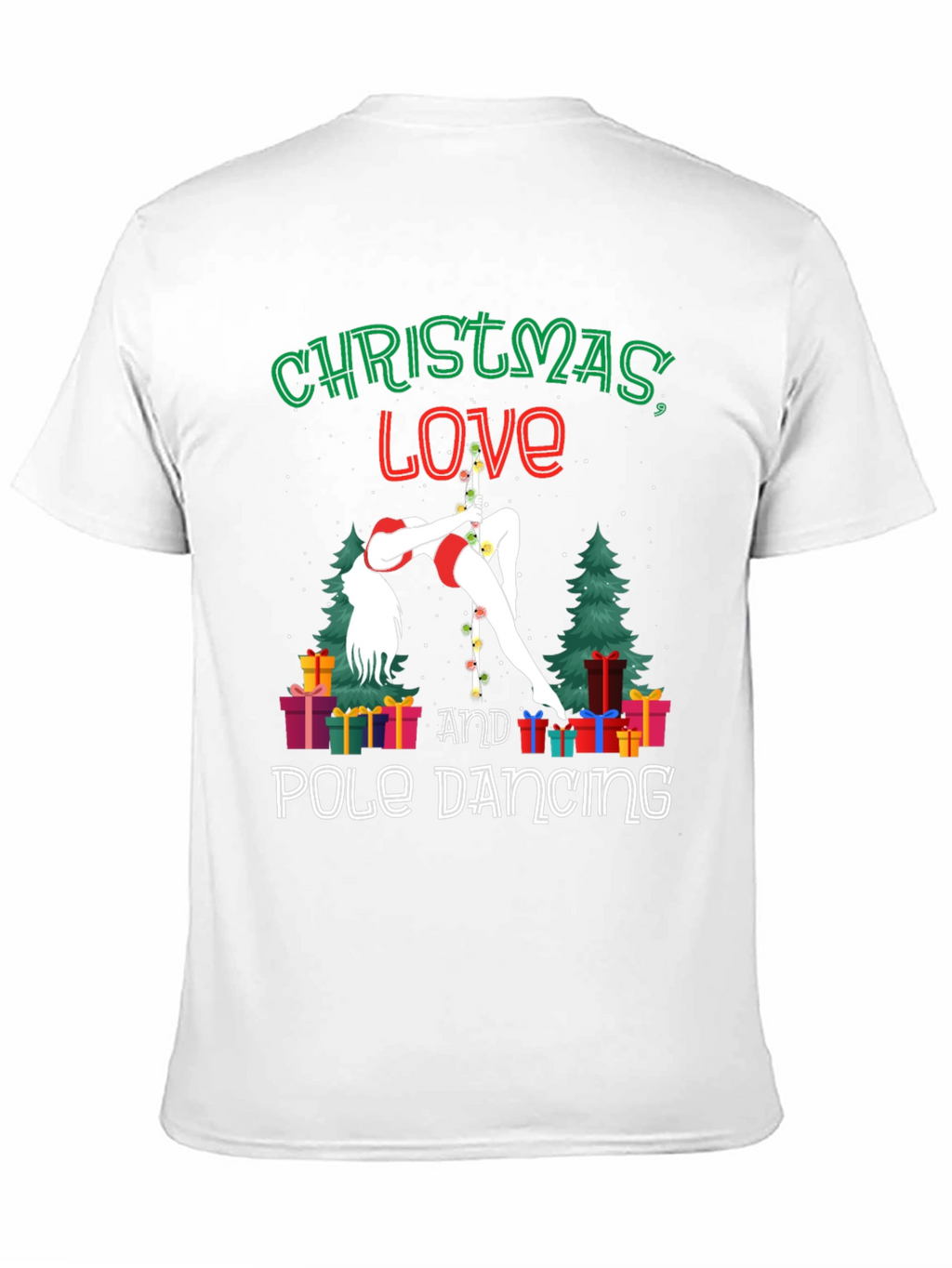 Christmas Love Pole Dancing Graphic Tee